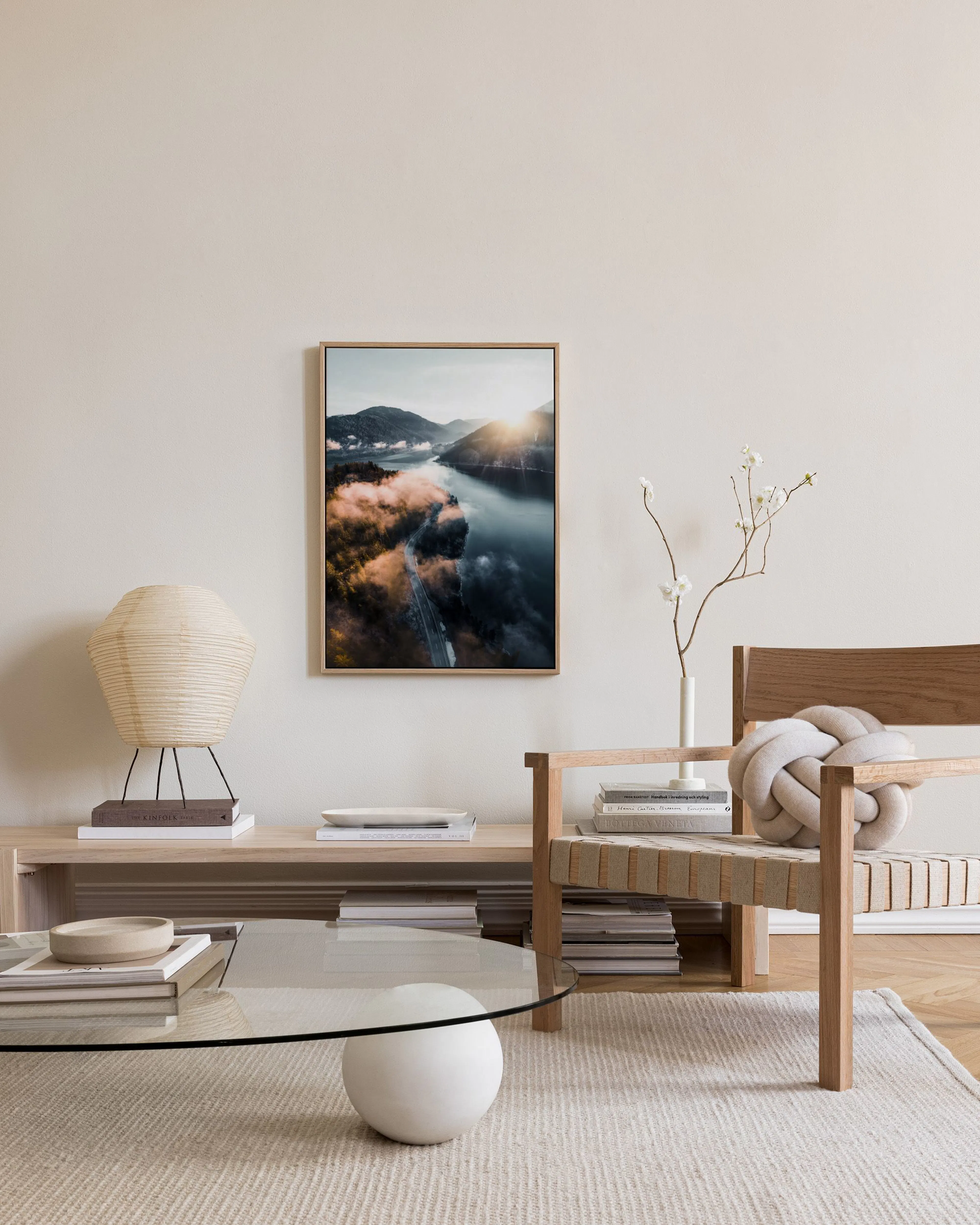 Tranh Thiên Nhiên Clouds Over Lake Canvas print