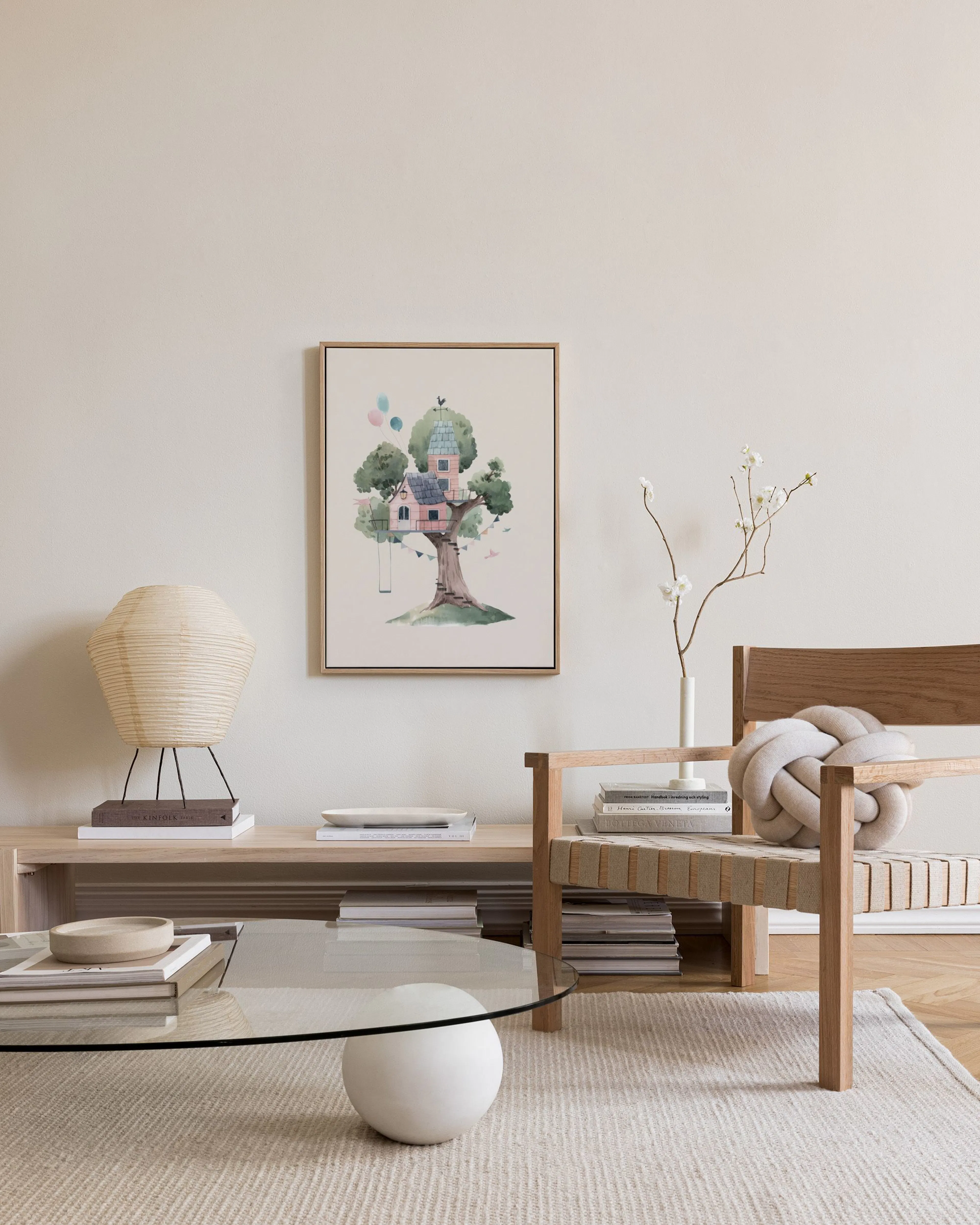 Tranh Illustrations Tree House No1 Canvas print
