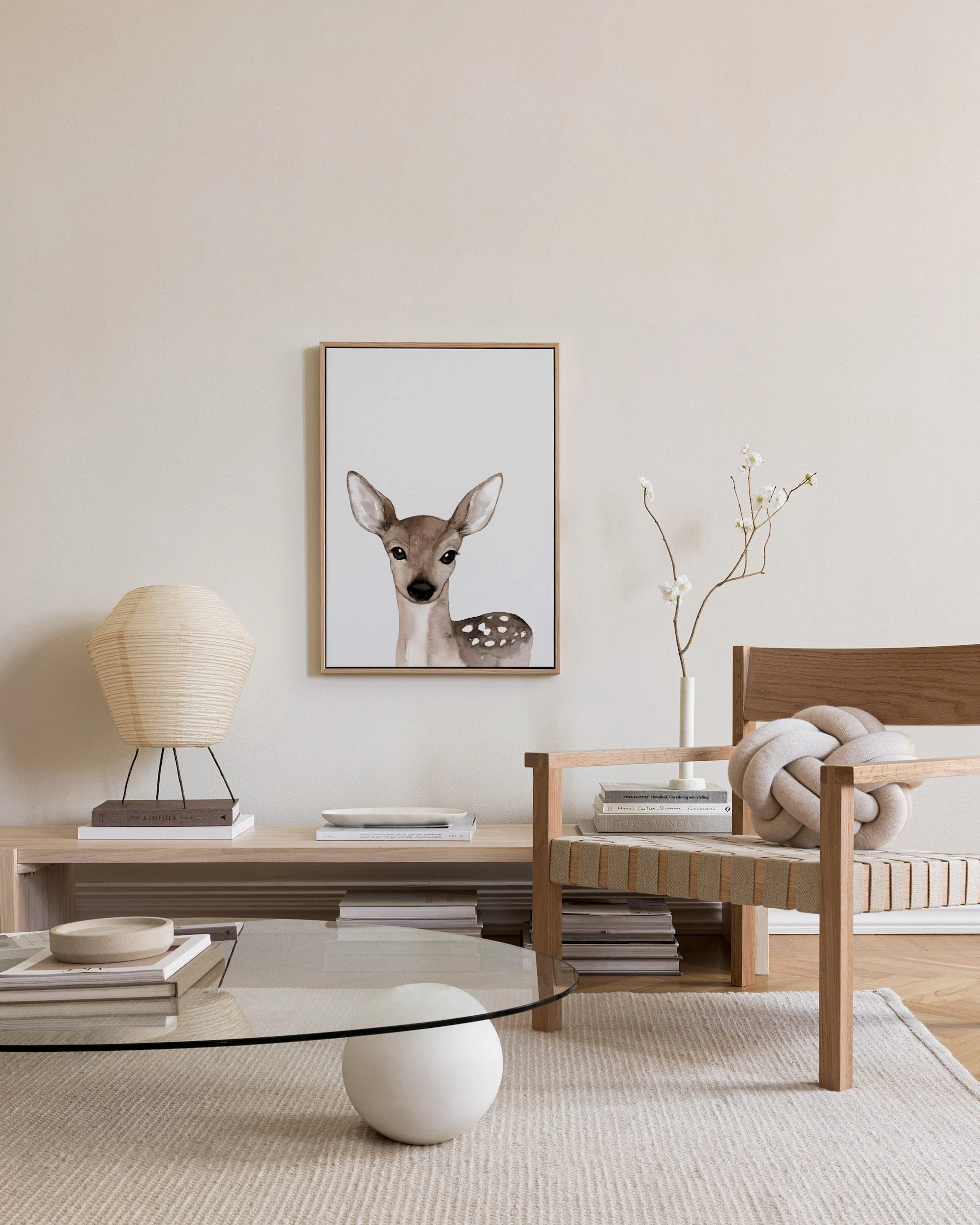 Tranh Illustrations Little Deer Canvas print