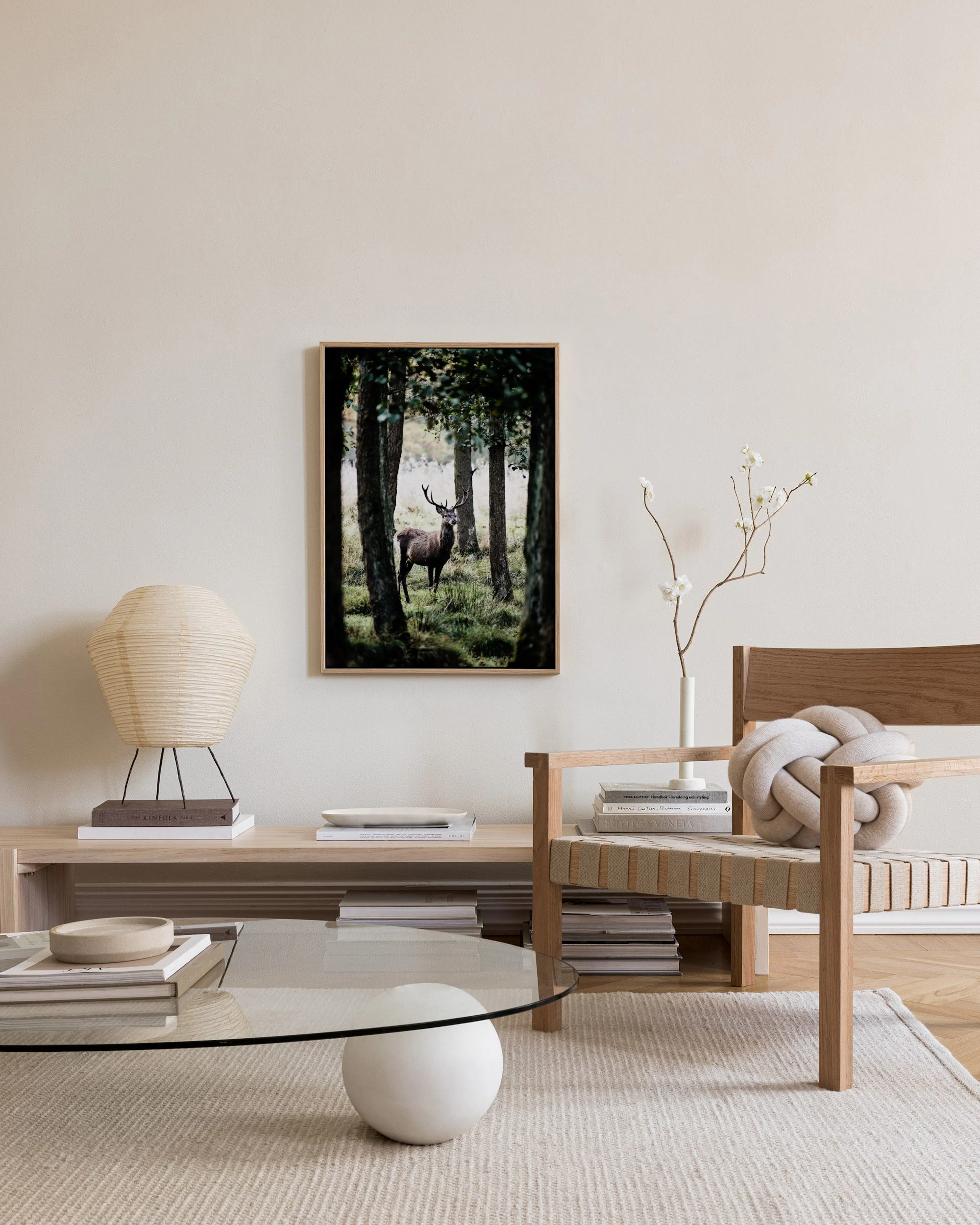 Tranh Thiên Nhiên Stag In Forest Canvas print