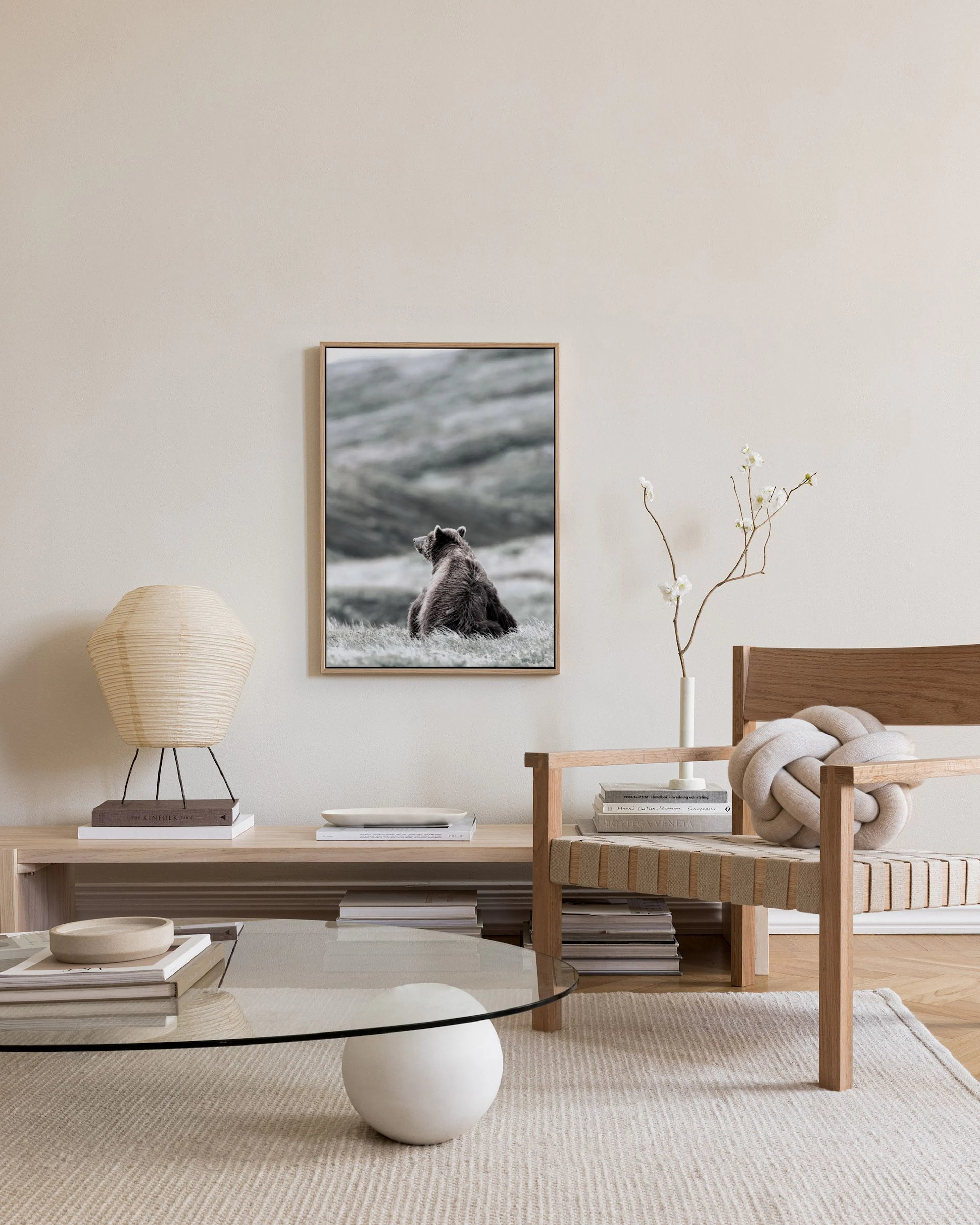 Tranh Thiên Nhiên Thinking Bear Canvas print