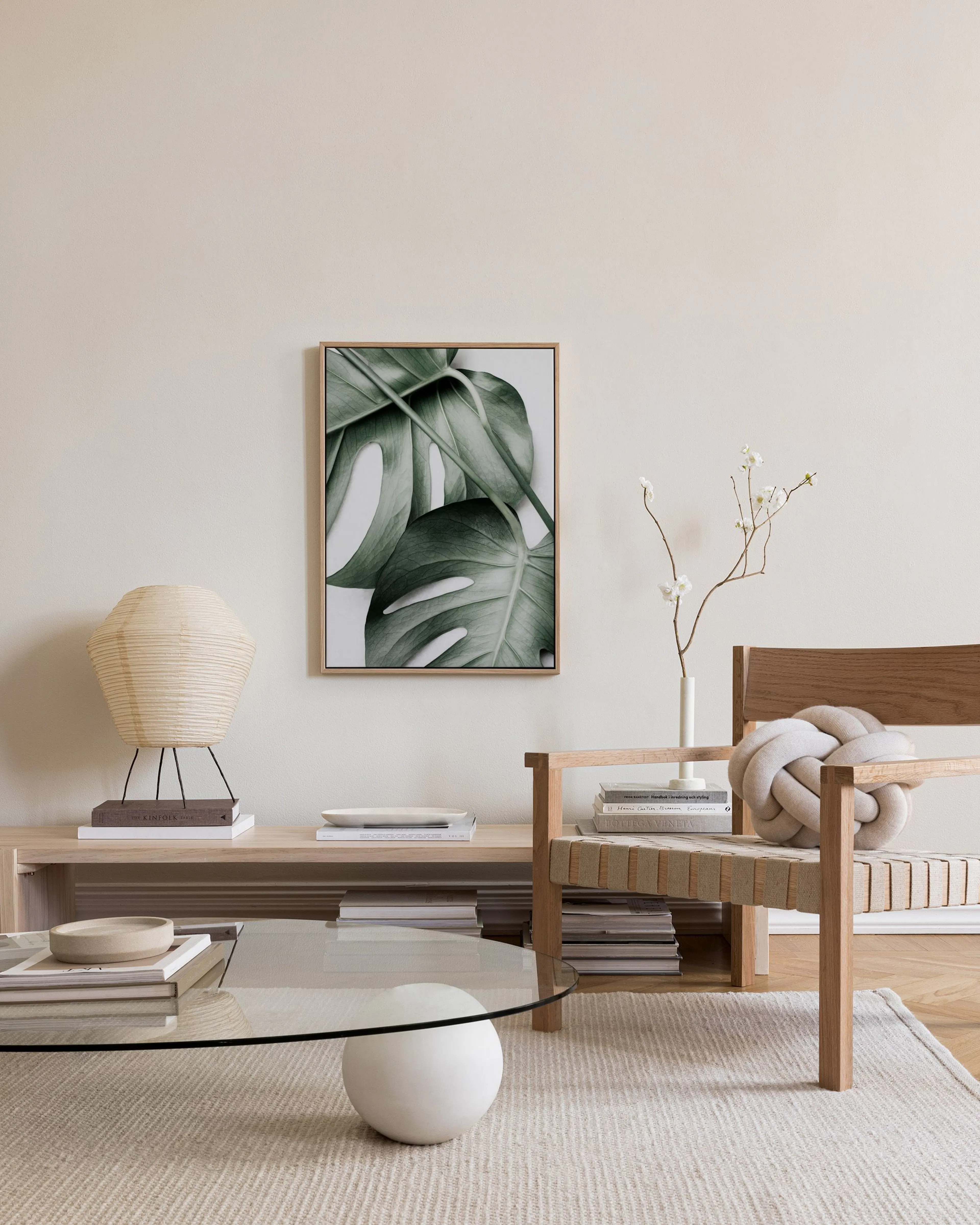 Tranh Botanical Monstera Pair Canvas print