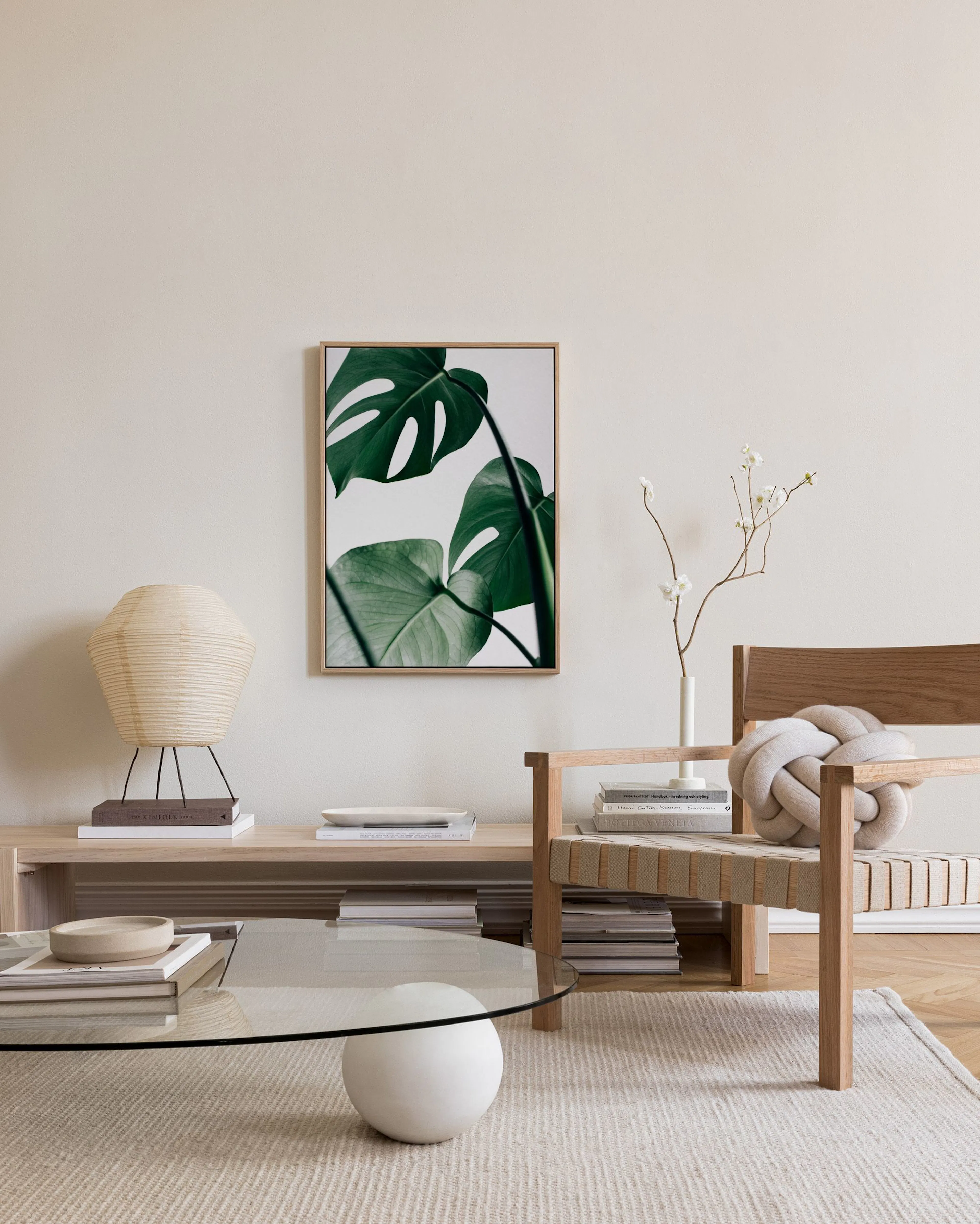 Tranh Botanical Monstera Three Canvas print