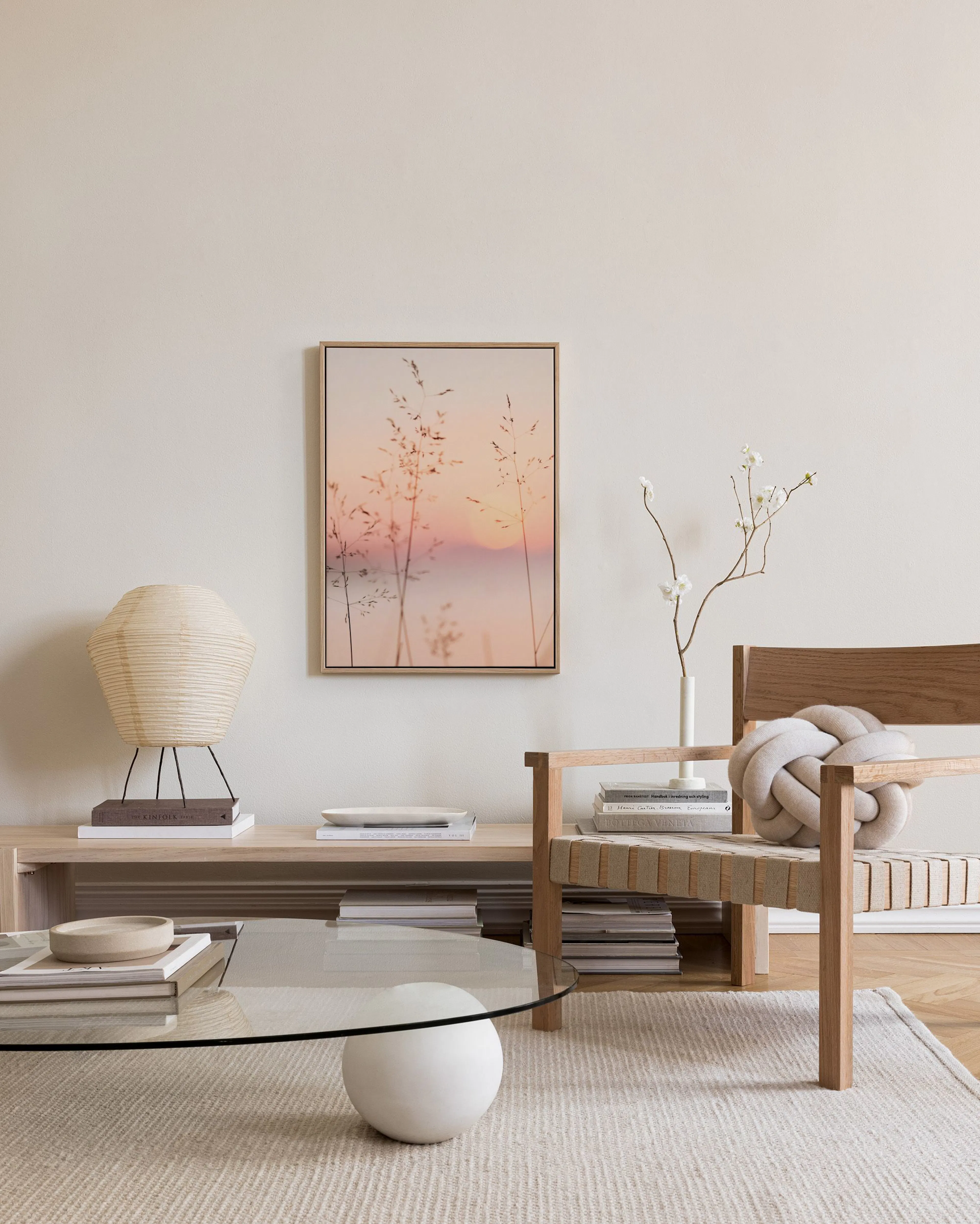 Tranh Botanical Pastel Sunset Canvas print
