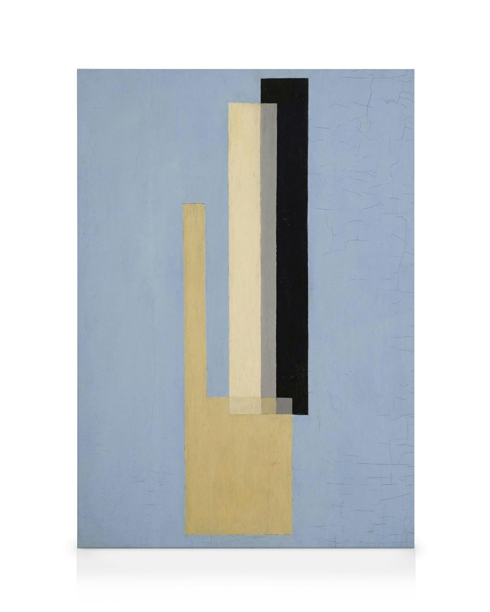 Canvas Prints László Moholy-Nagy - Konstruktion Canvas print (70x100 cm - Oak Frame)