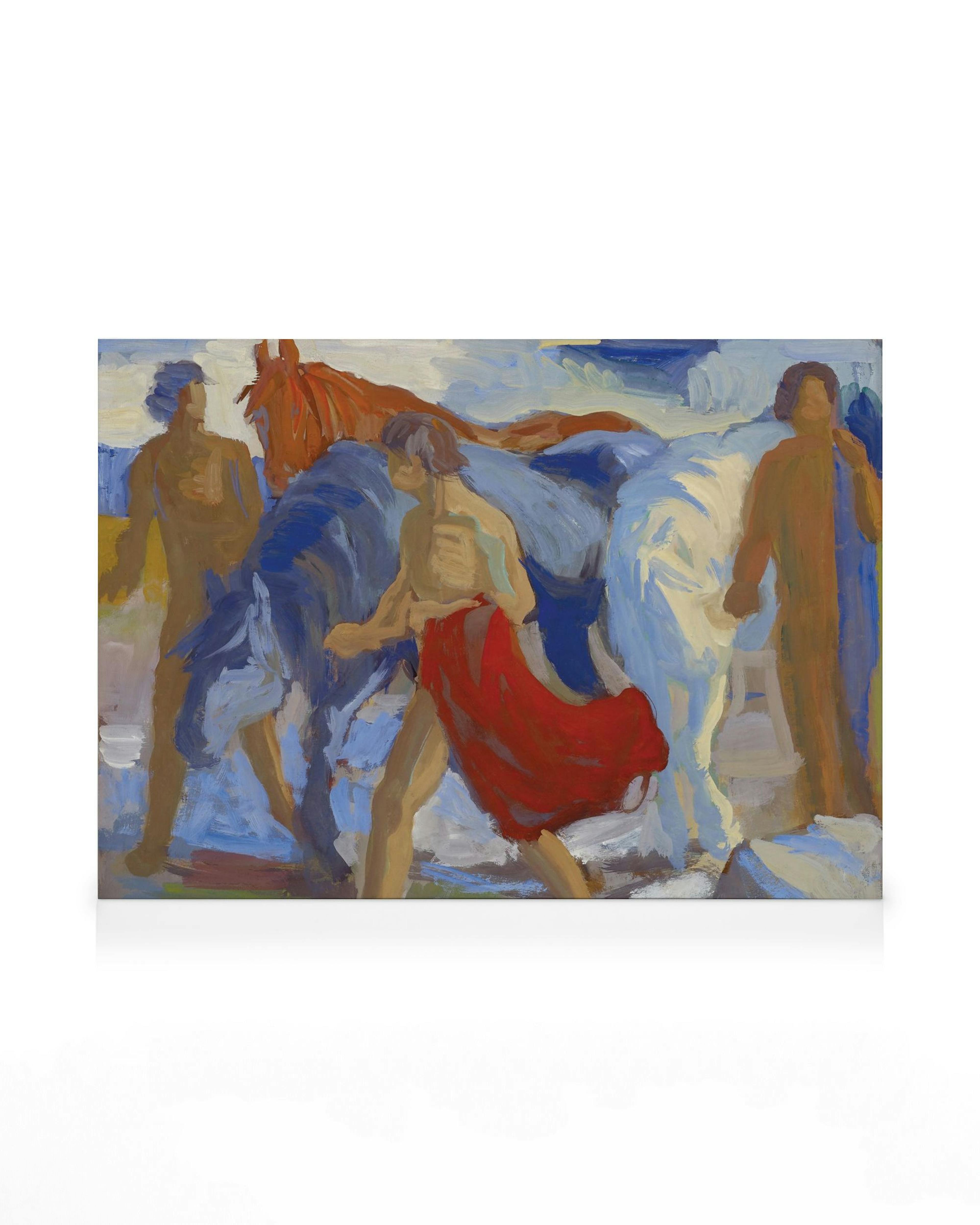 Paul Altherr - Youngsters with Horses Leinwandbild 0