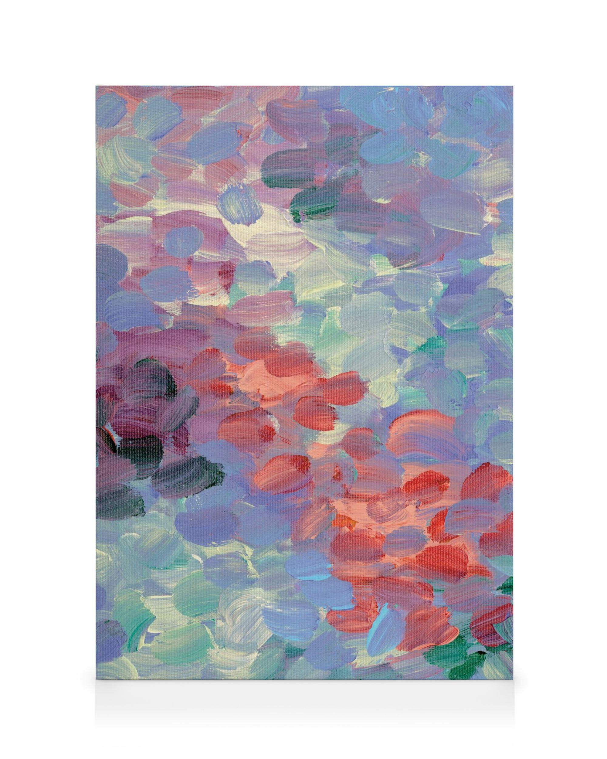 Chromatic Reverie No1 Canvas (100x140 cm - Fotokaders zwart)