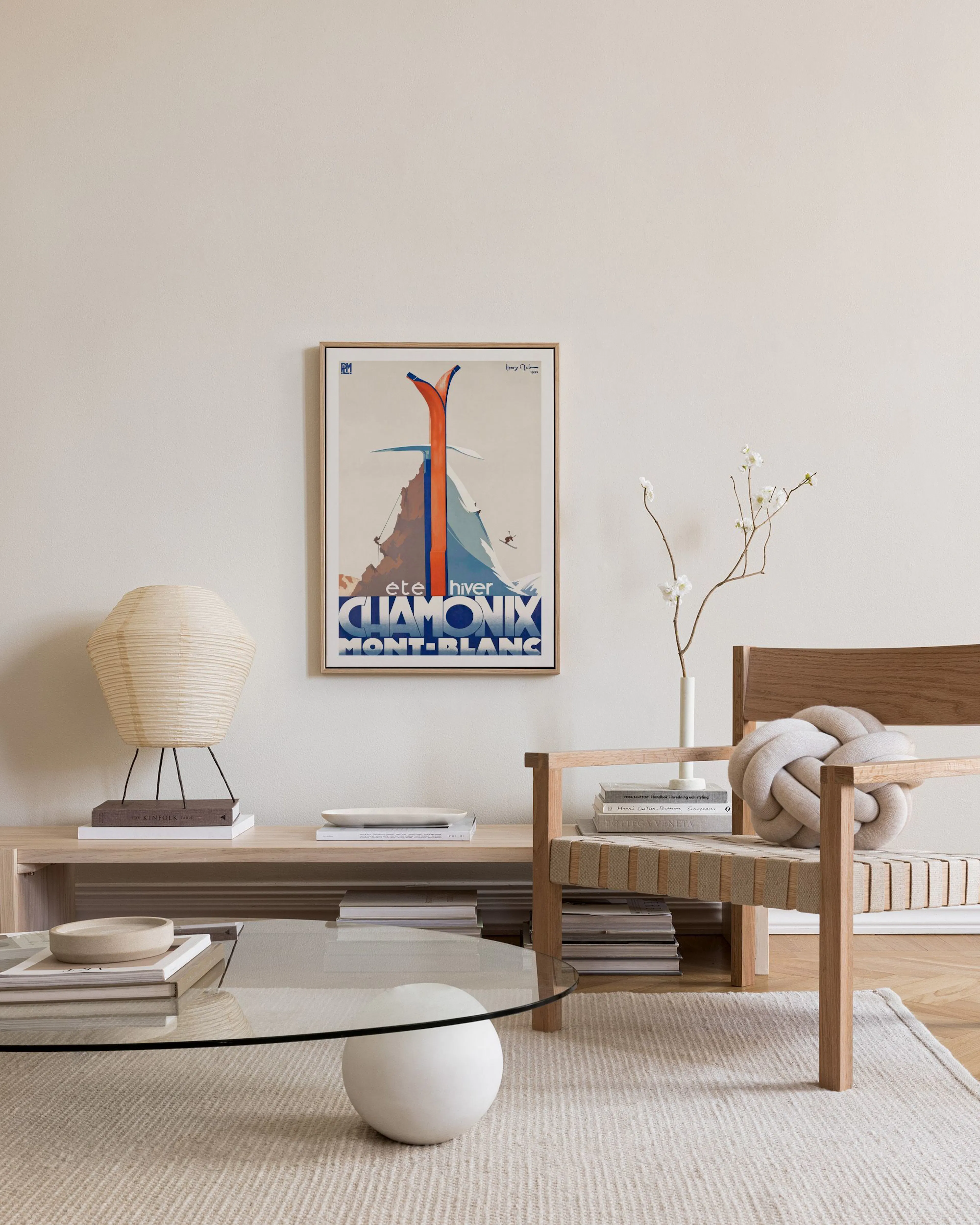 Tranh Thiên Nhiên Chamonix Vintage Canvas print