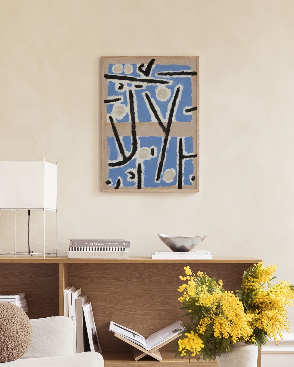 Paul Klee - Untitled Blue and Black Abstract Print