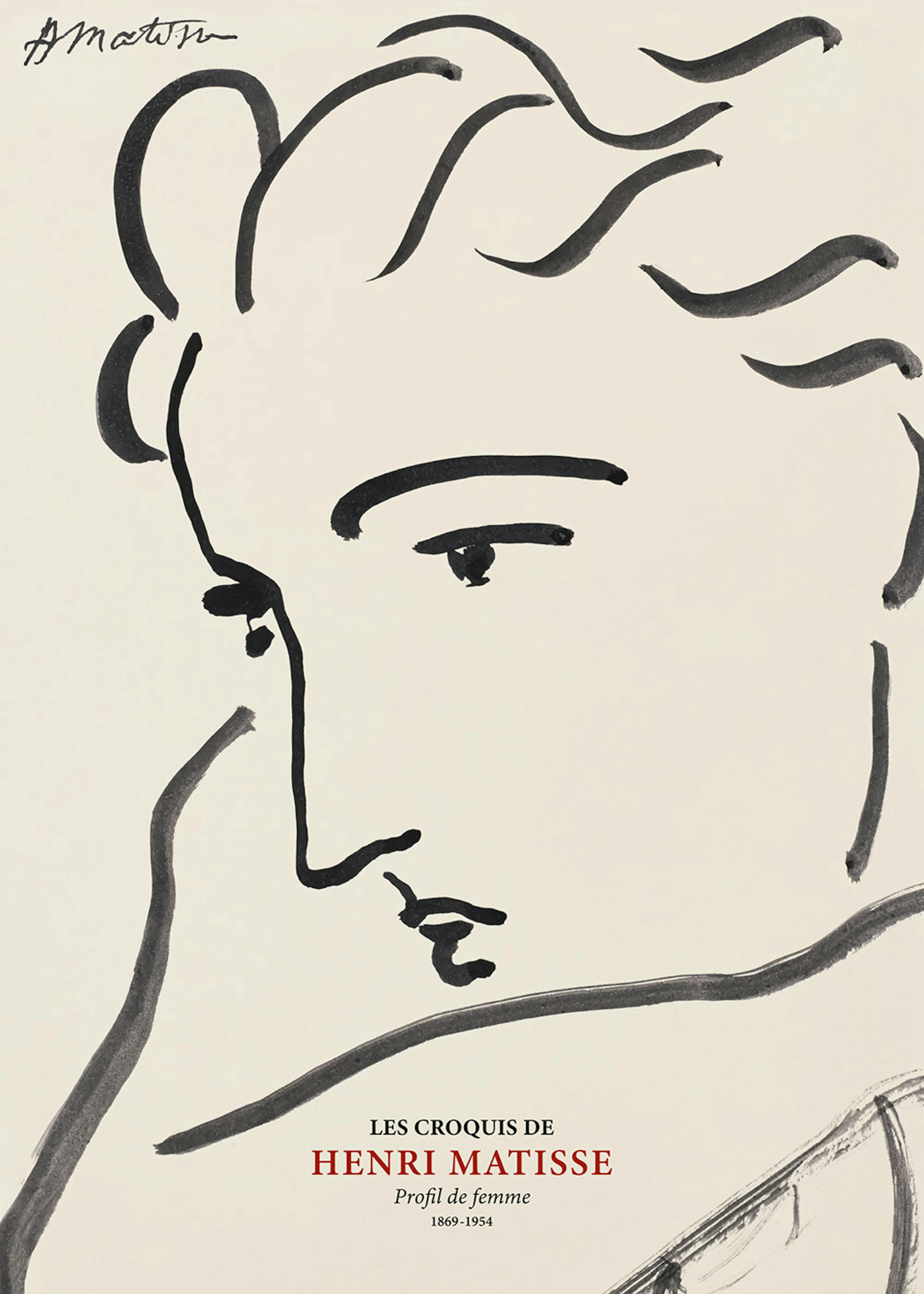 Matisse - Profil the Femme Print 0