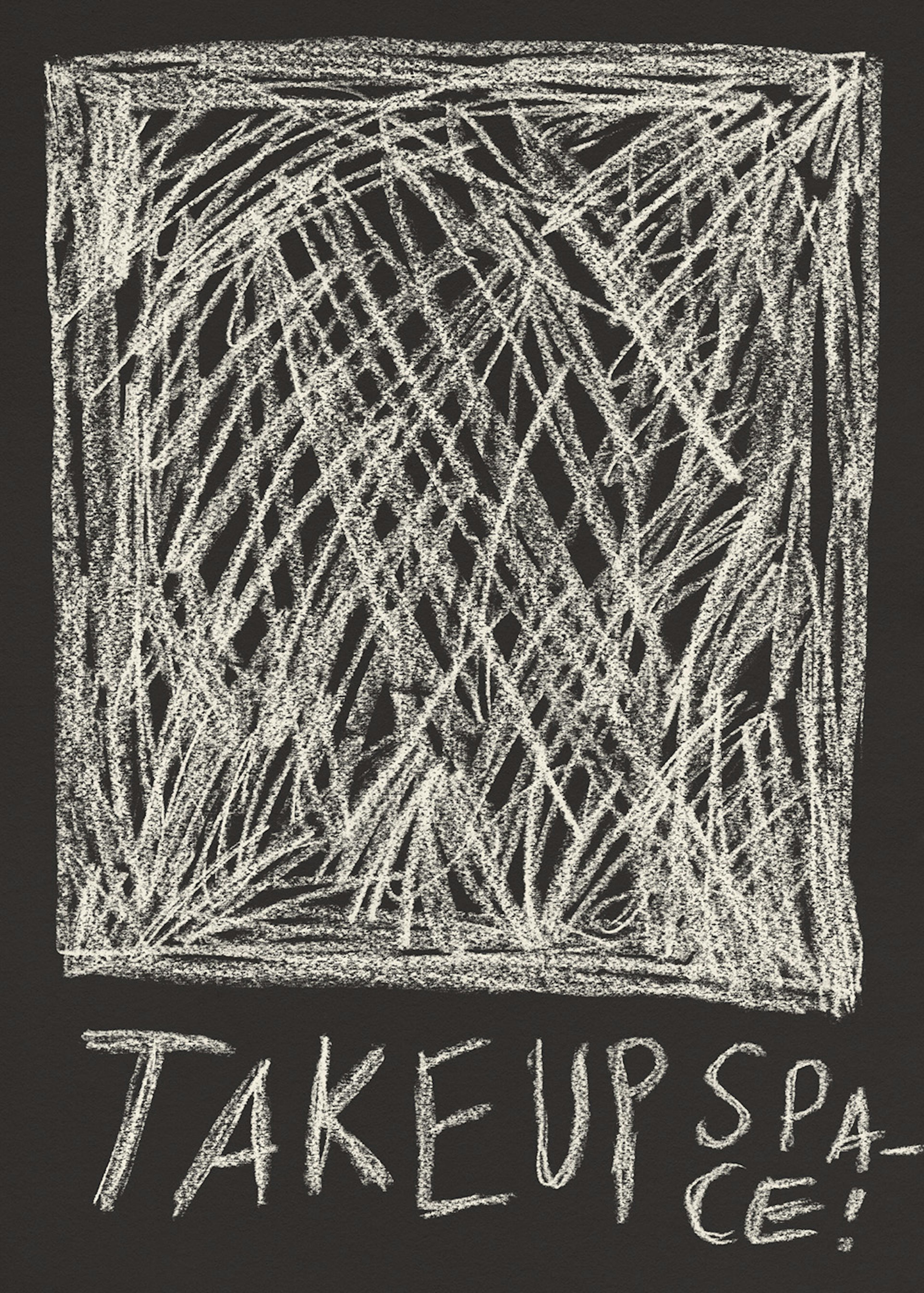 Scribbled Space Print 0