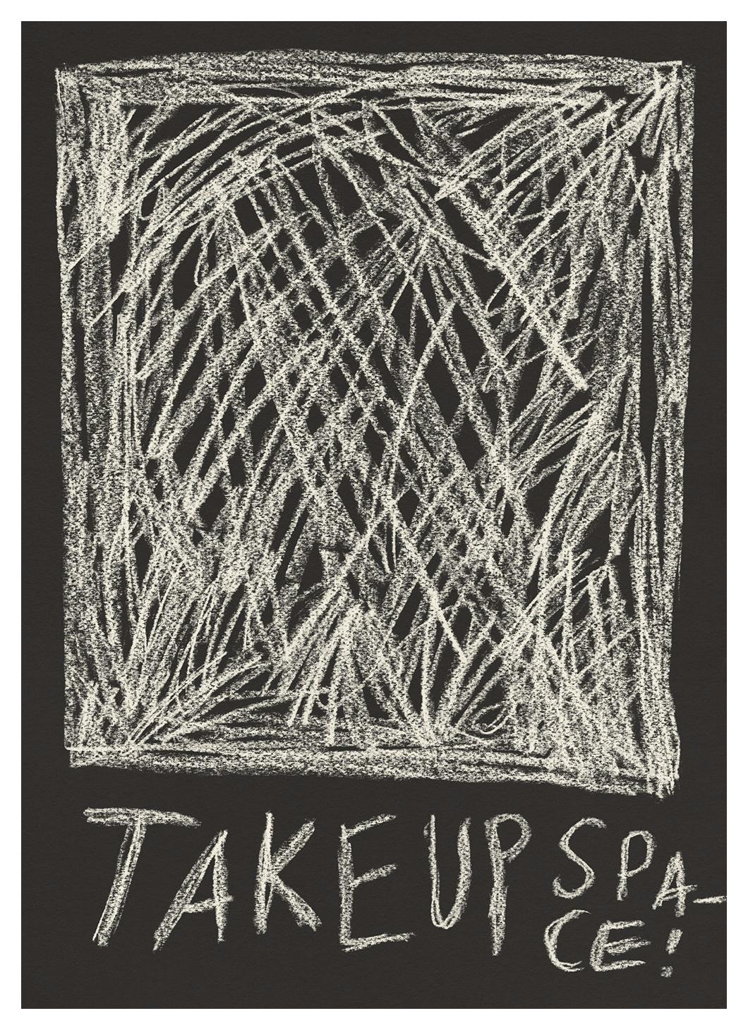 Scribbled Space Poster (100x150 cm)