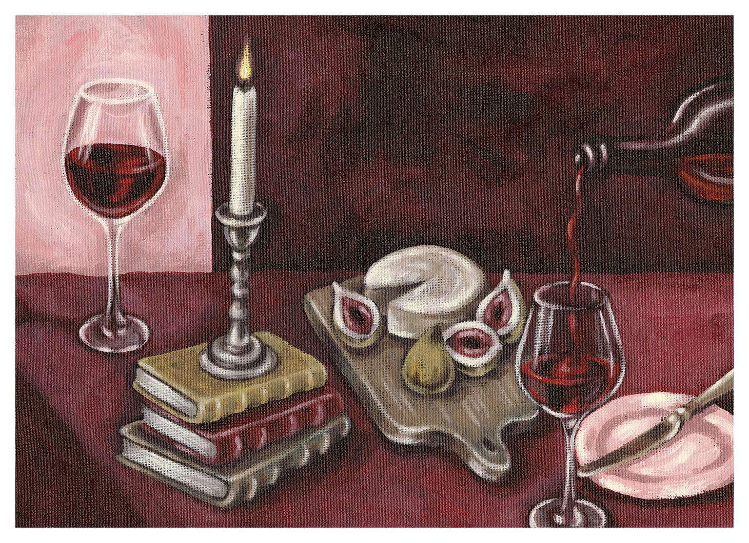 Bordeaux Table Affiche (100x150 cm) - Tableaux cuisine par Desenio