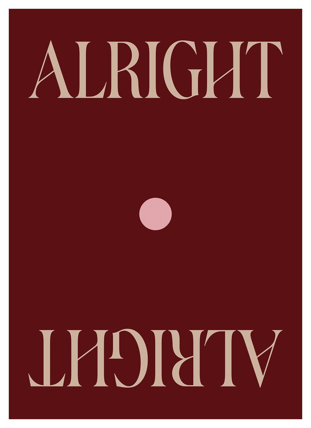 Alright Poster (21x30 cm)- Quadros com texto