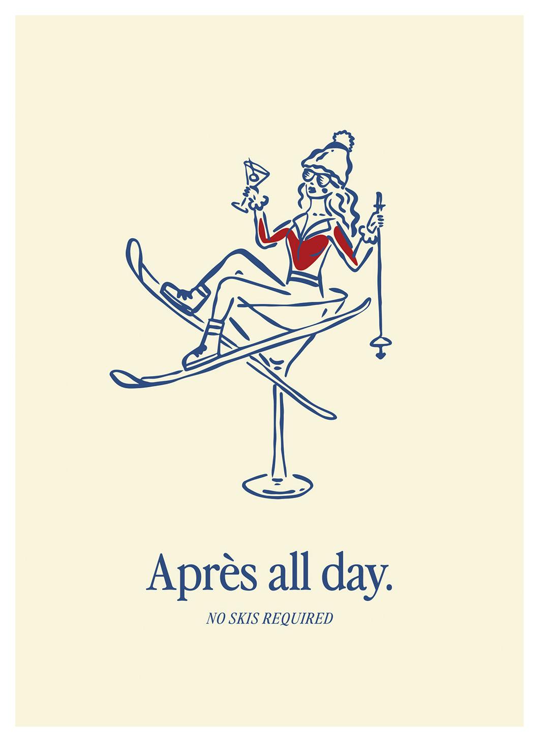 Après All Day Print (50x70 cm)- Wine & Cocktails posters