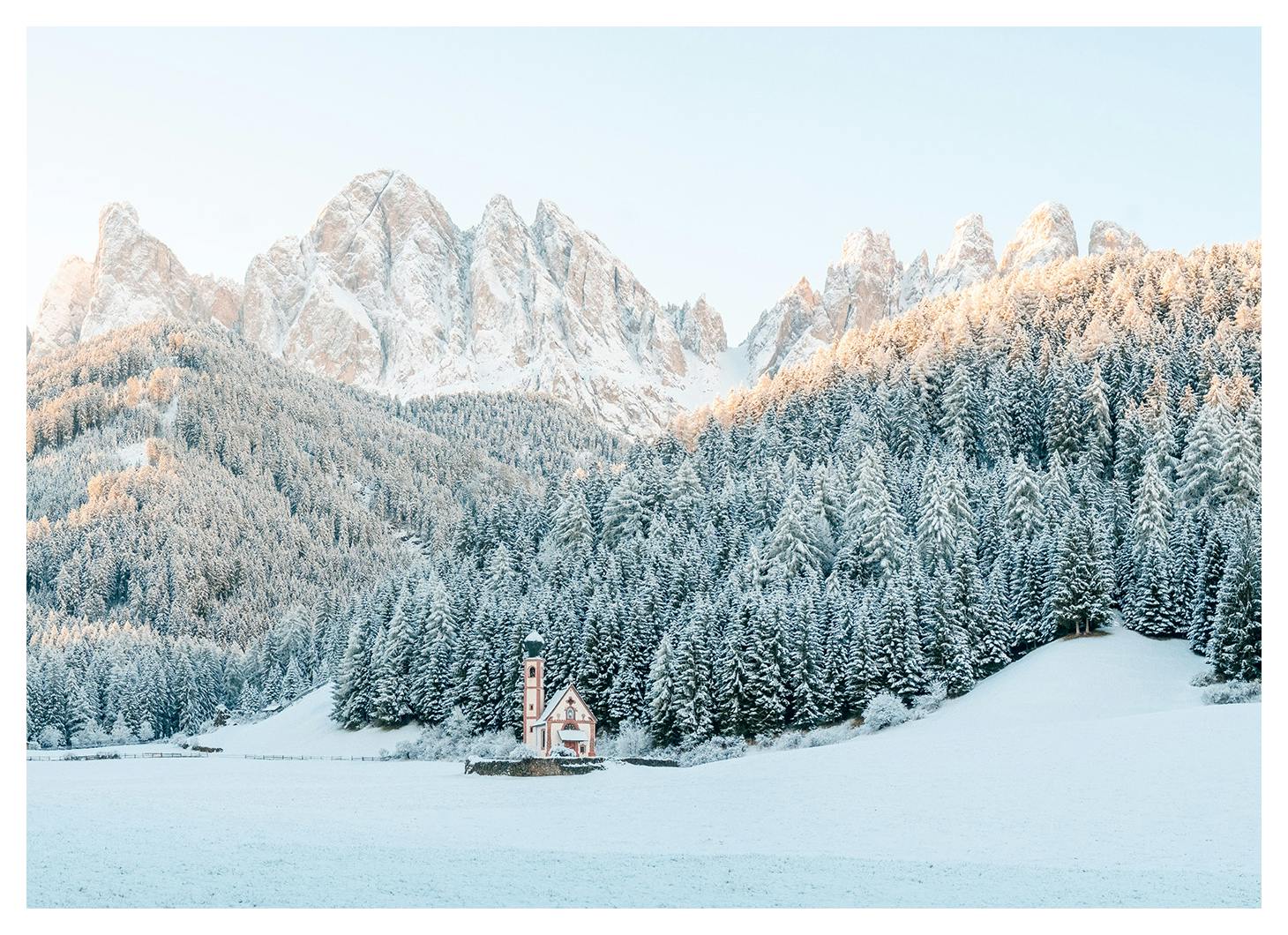 Winter Peaks Poster (50x70 cm)