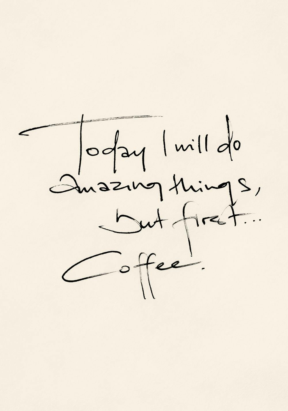 After My Coffee Poster 0