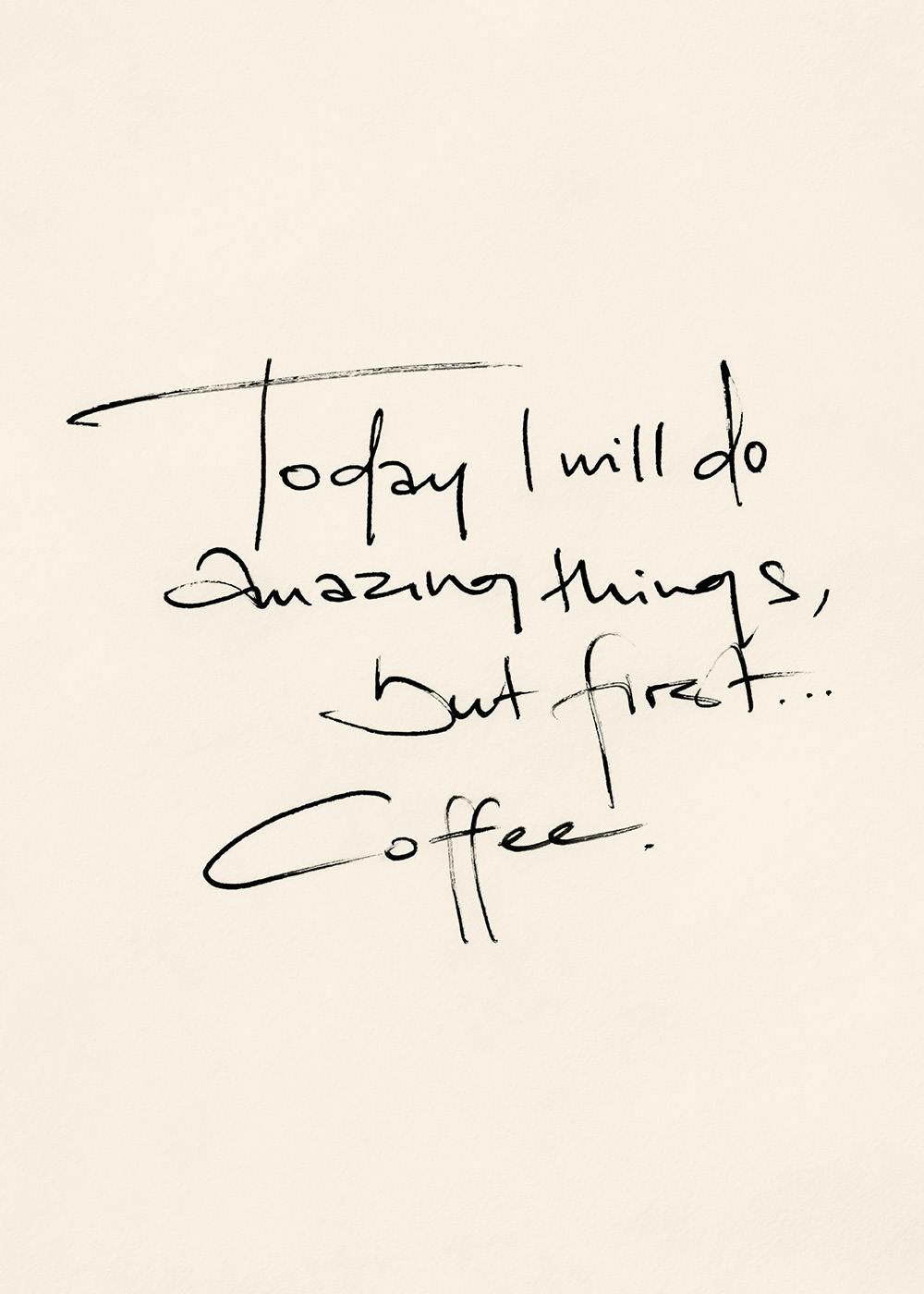 After My Coffee Plakat 0