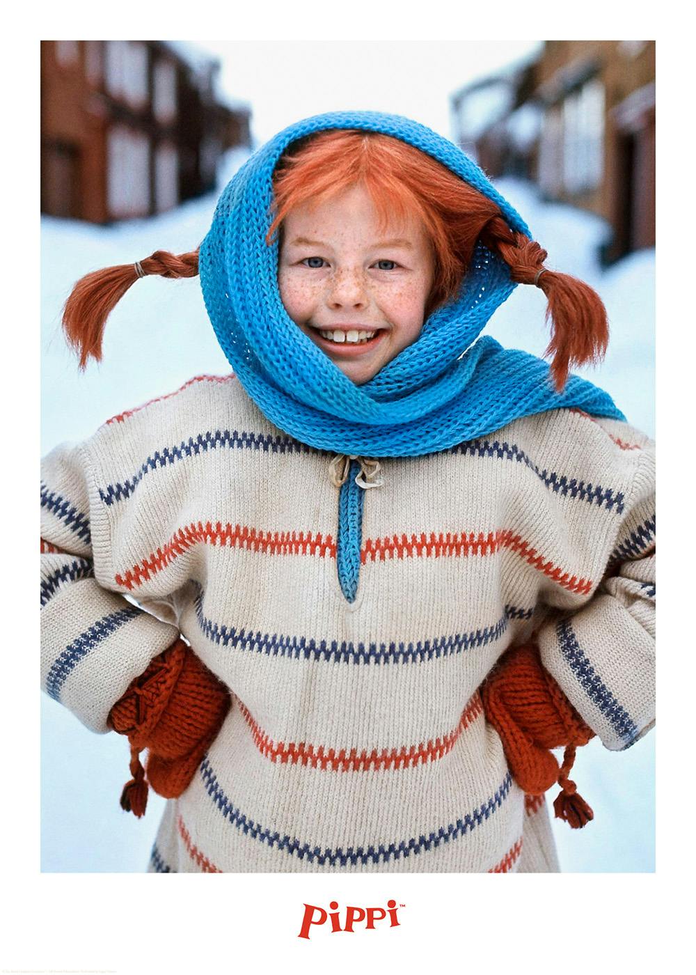 Pippi Longstocking in Winter Plakat 0