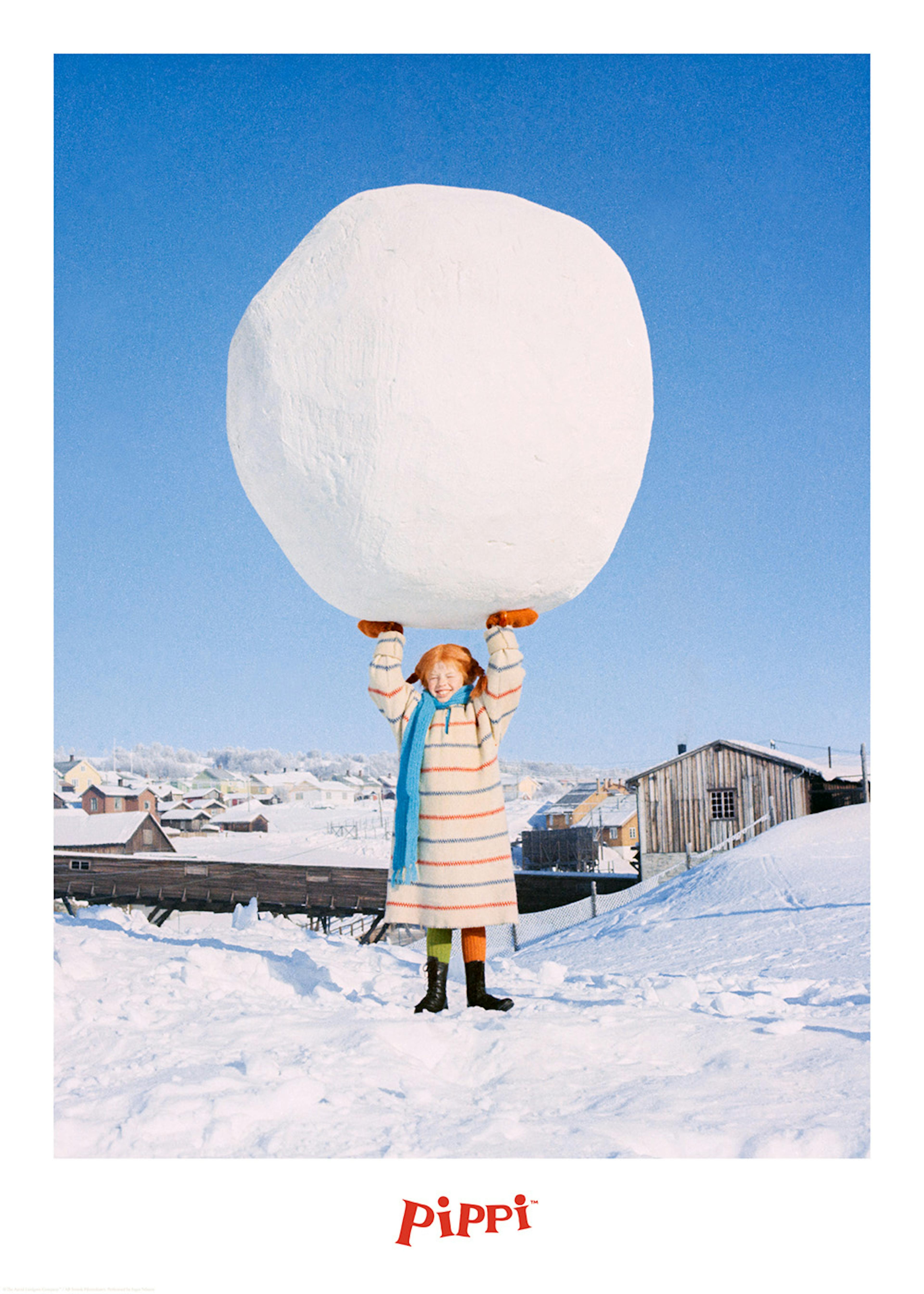 Pippi Longstocking and Snowball Plakat 0