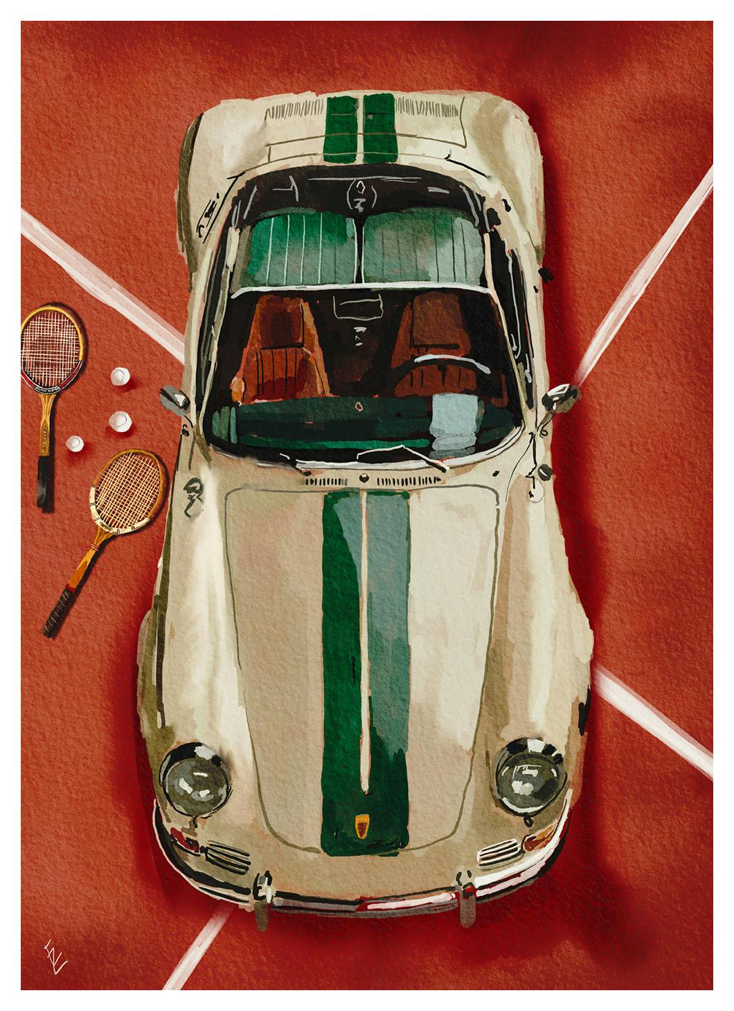 Ekaterina Zagorska - Tennis Club Poster (30x40 cm)