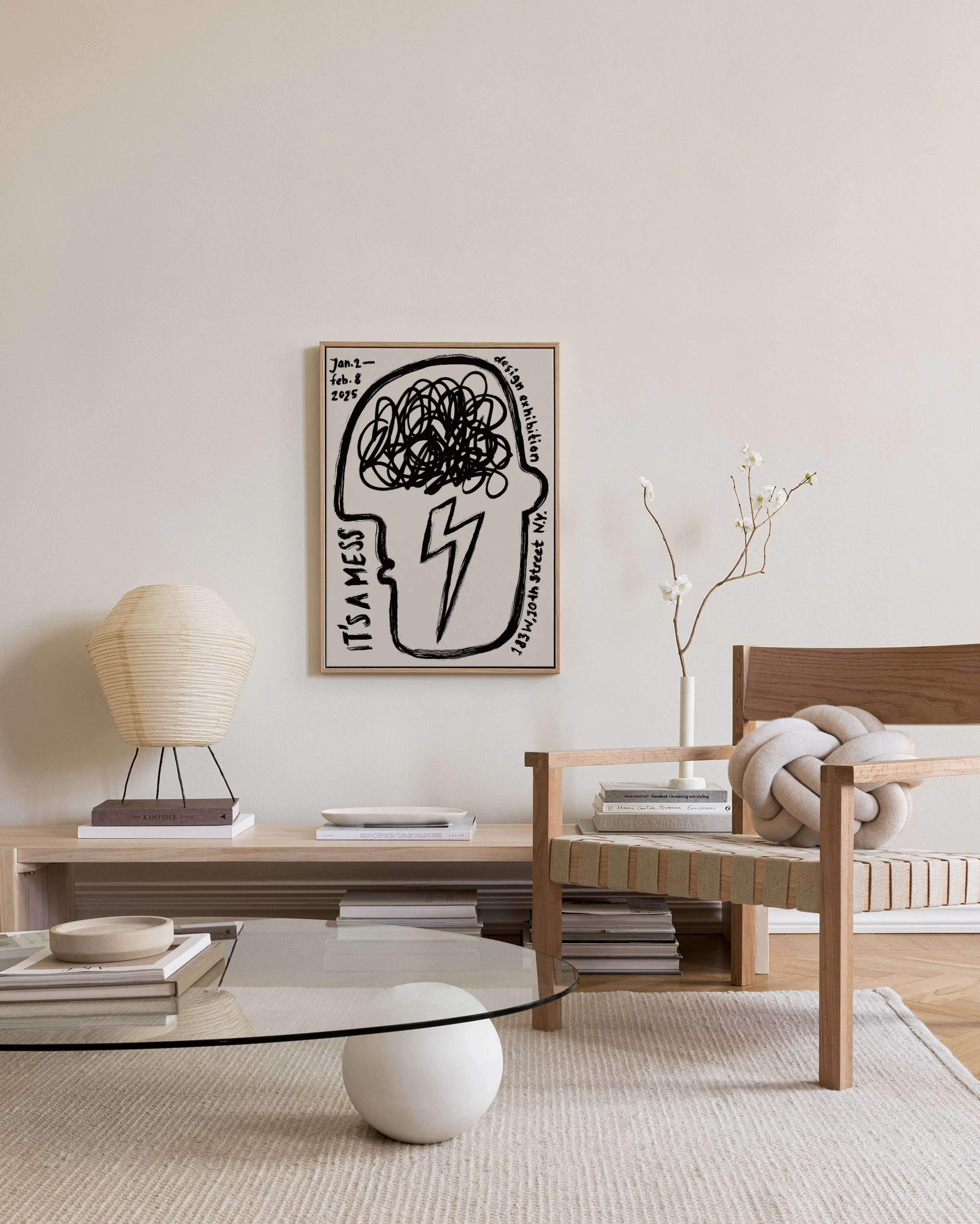 Tranh Illustrations It's a Mess Canvas print