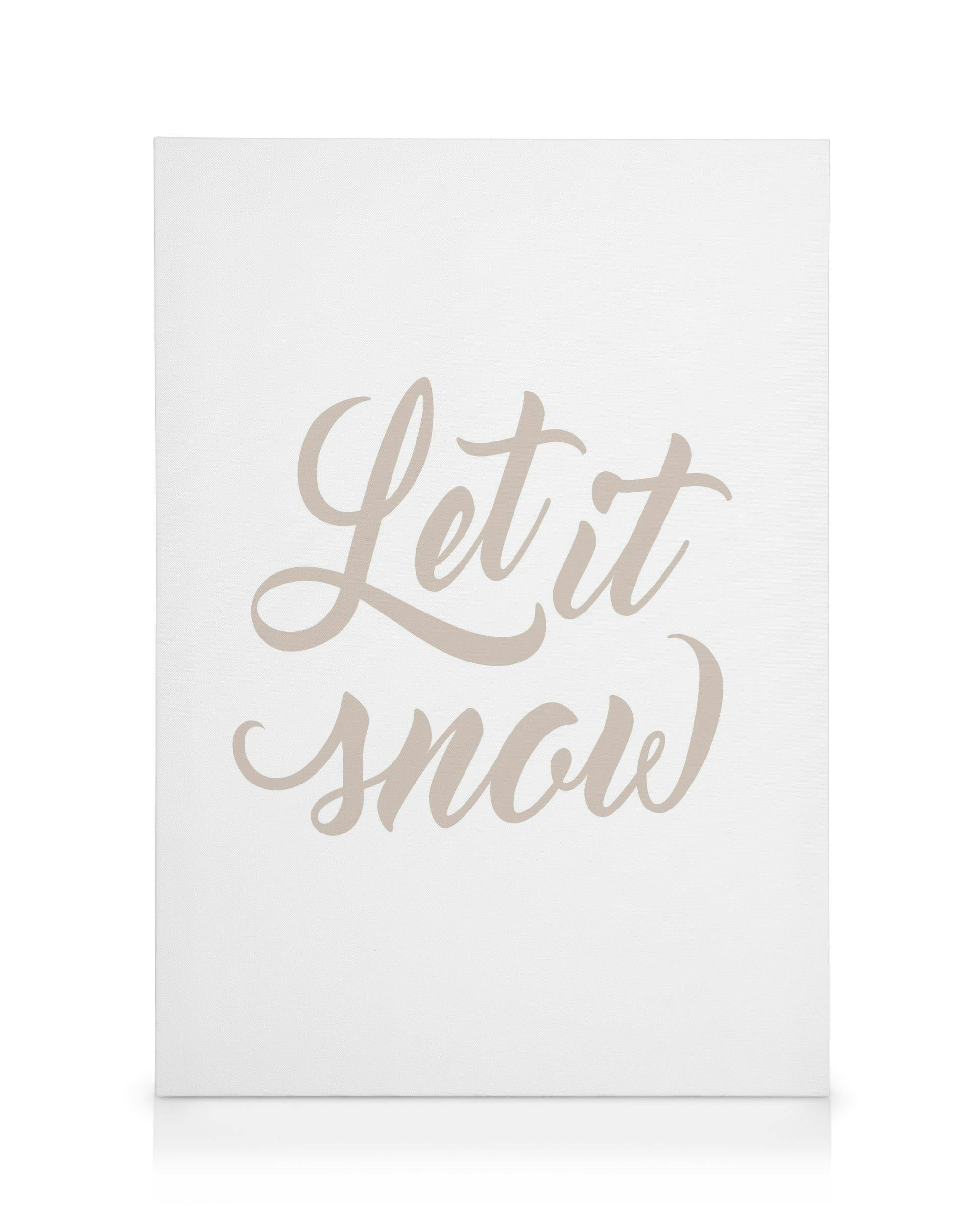 Canvas Prints Let it Snow Canvas print (50x70 cm - Black Frame)