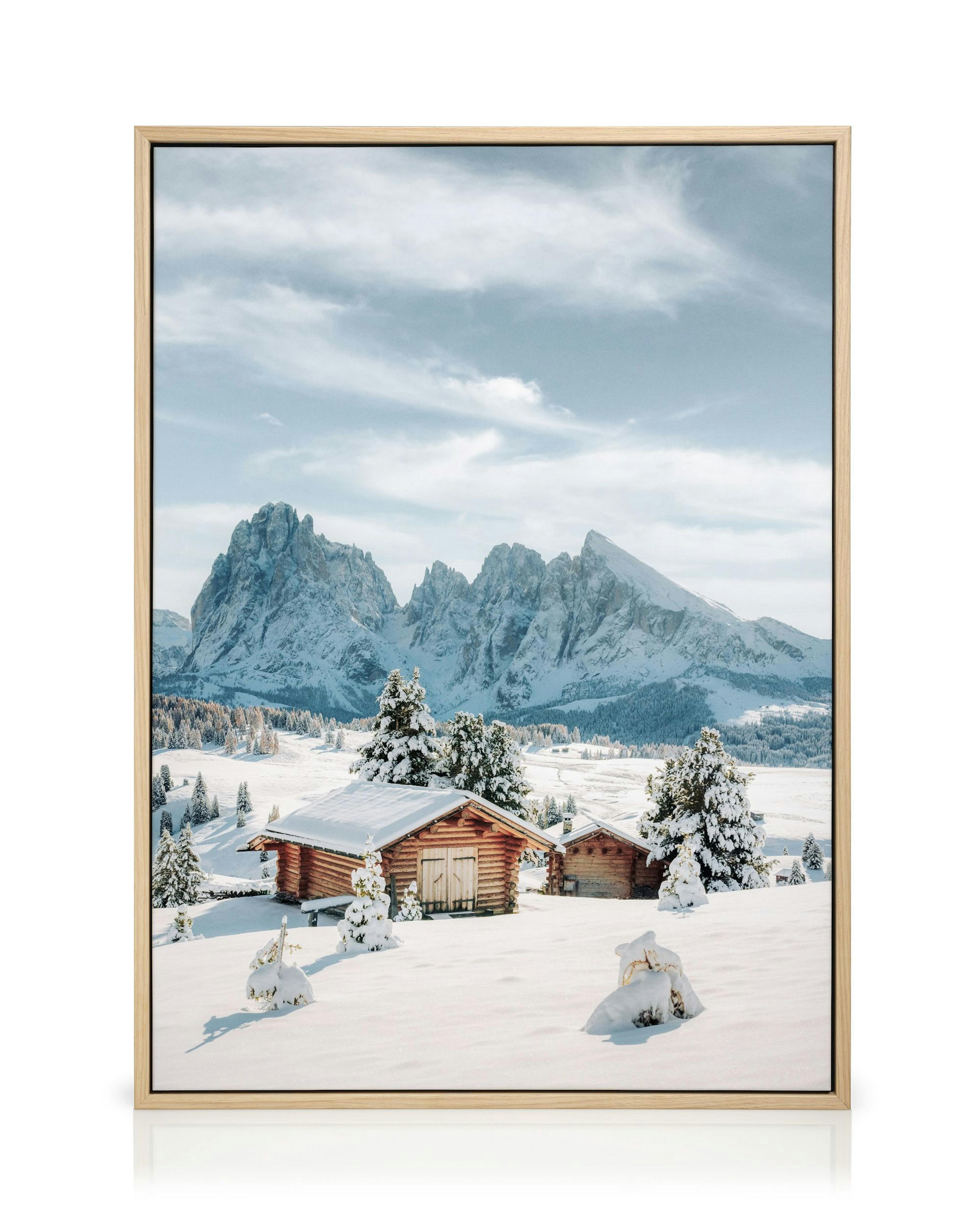 Snowy Seiser Alm Canvas 0
