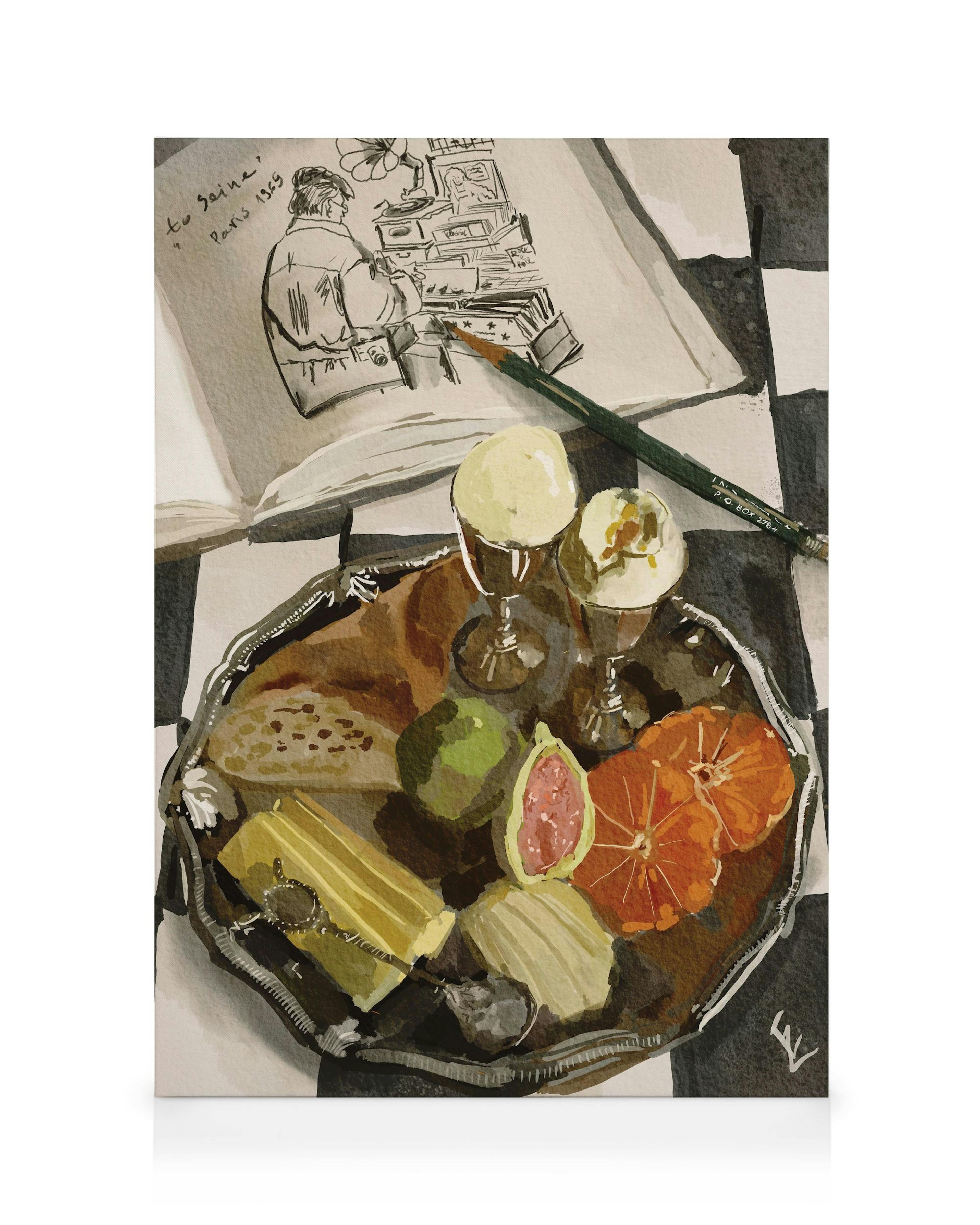 Ekaterina Zagorska - Parisian Breakfast Canvas 0