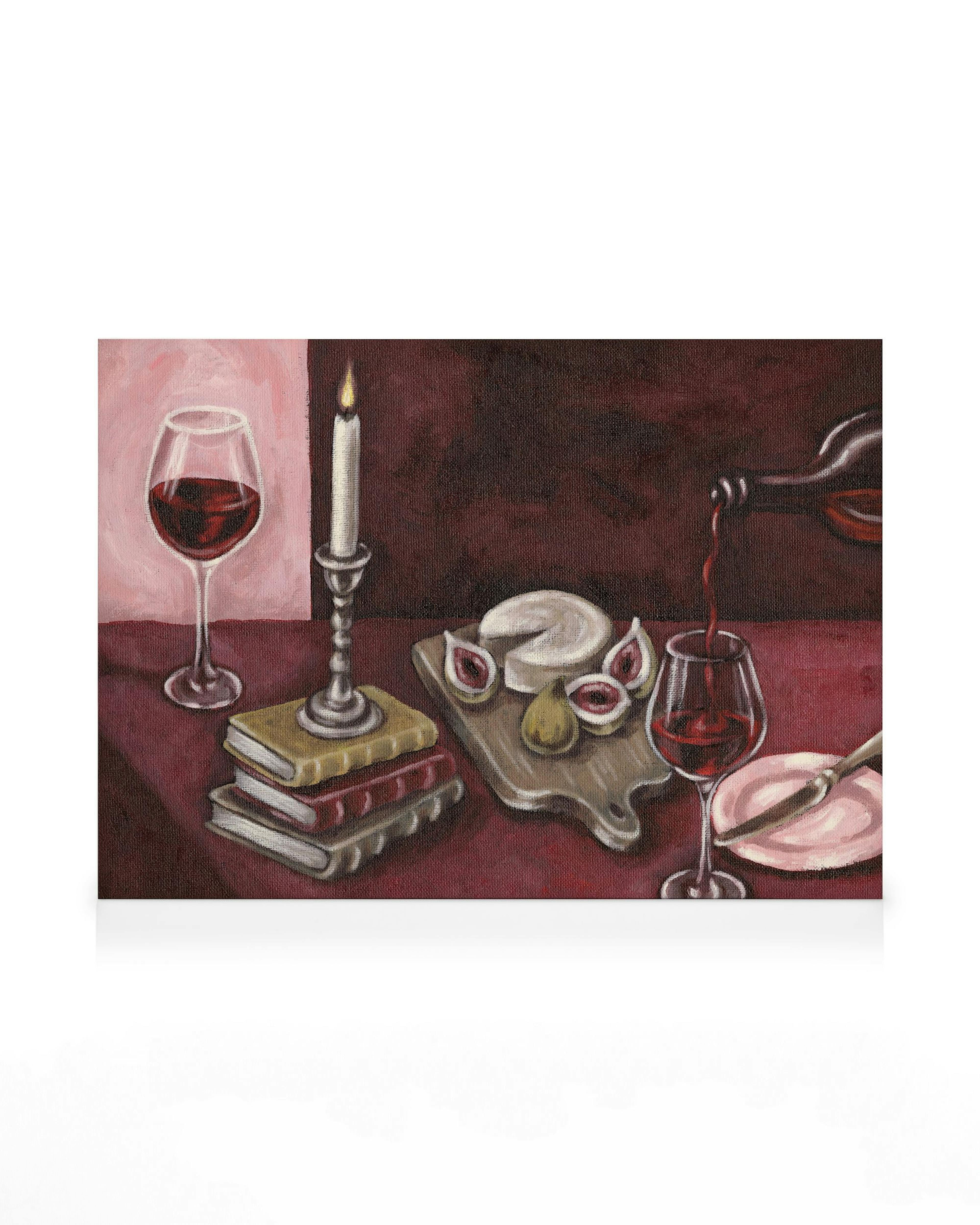 Bordeaux Table Canvas 0