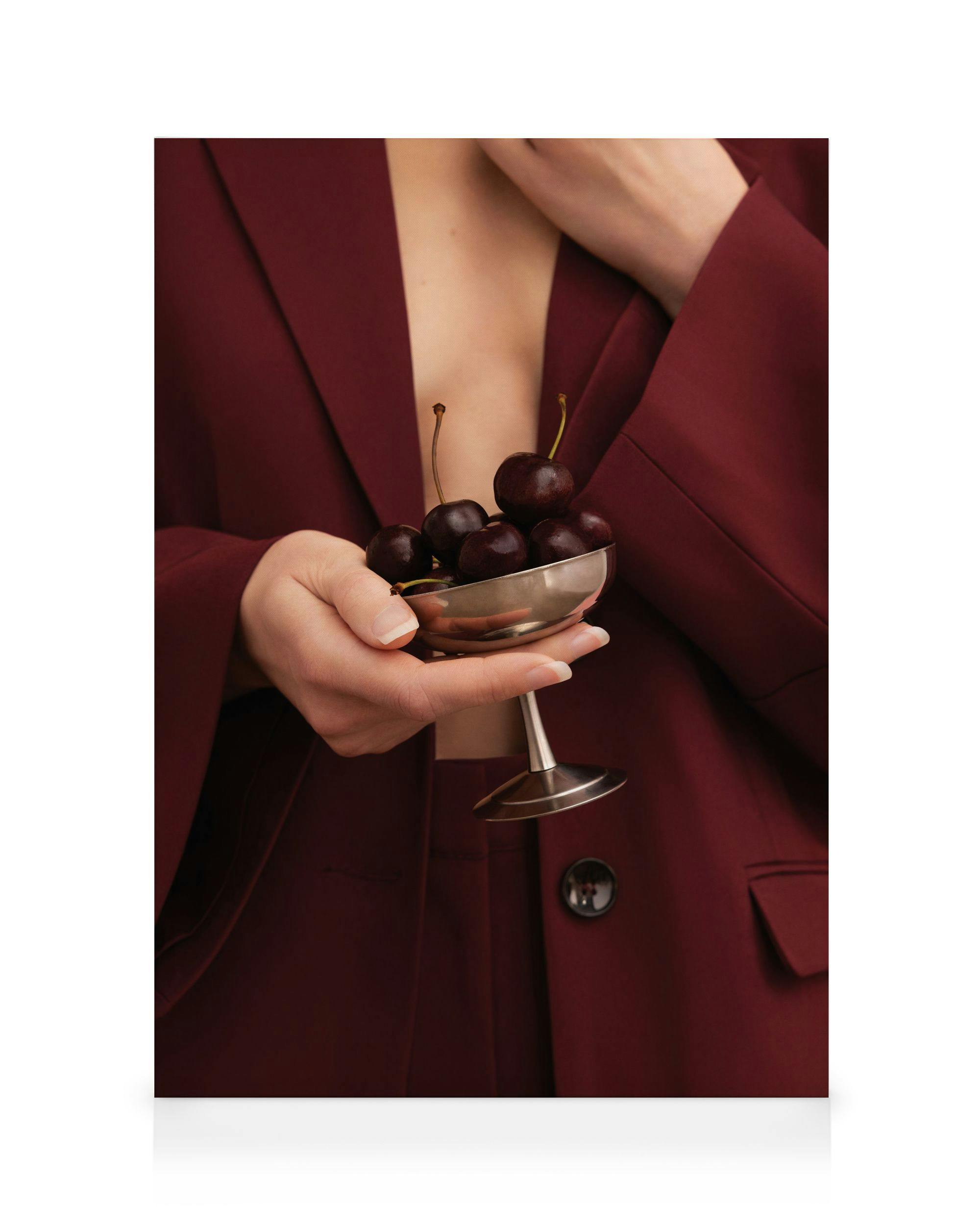 Ma Cherry Canvas (100x140 cm - Fotokaders zwart)