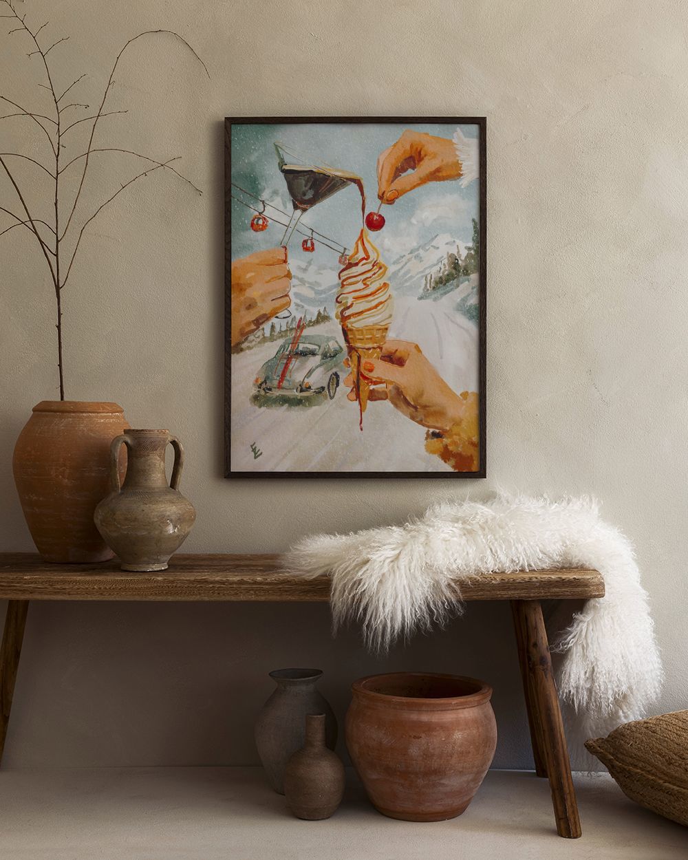Ekaterina Zagorska - Vanilla Ice Print