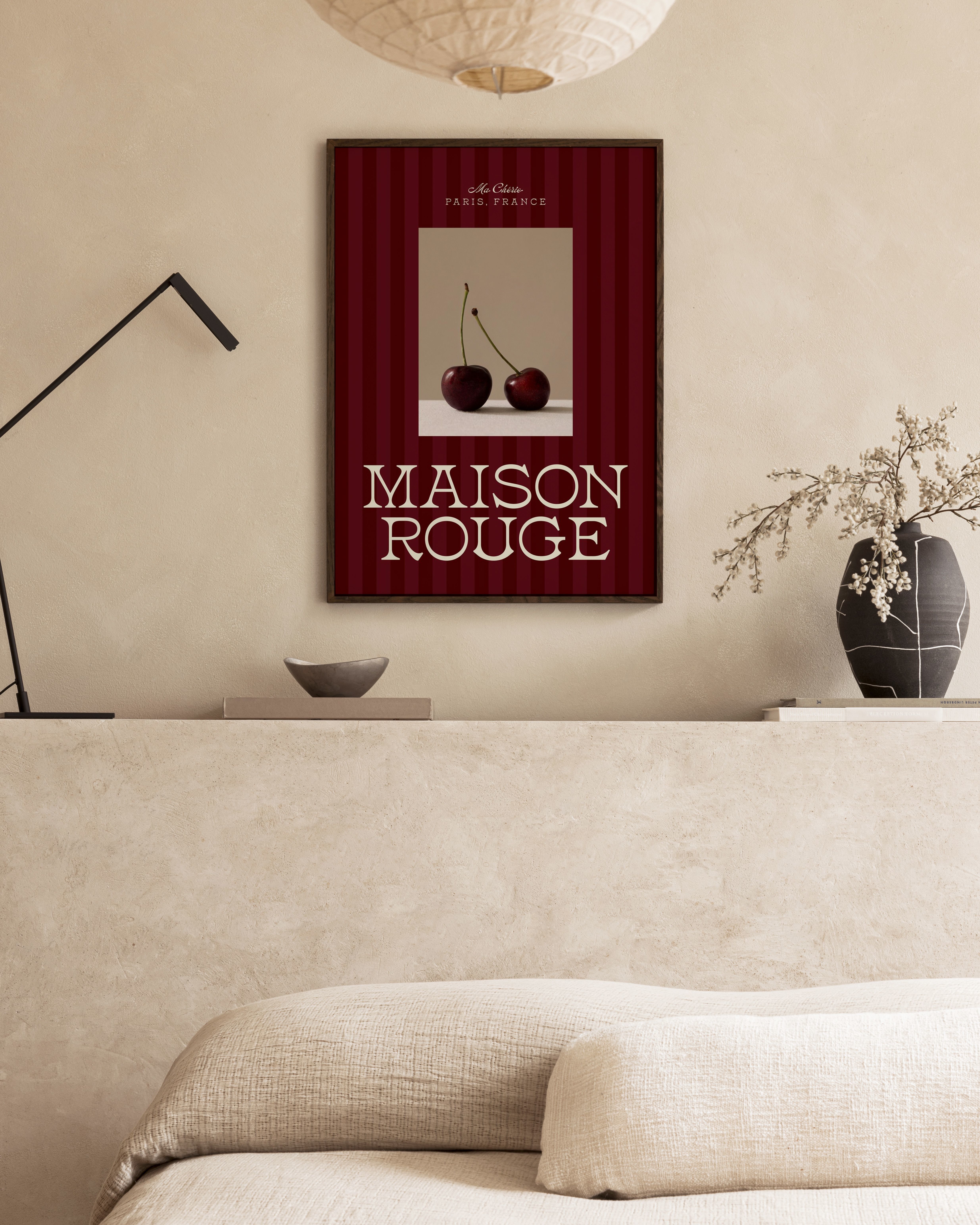 Chambre Rouges Affiche Maison Rouge Affiche
