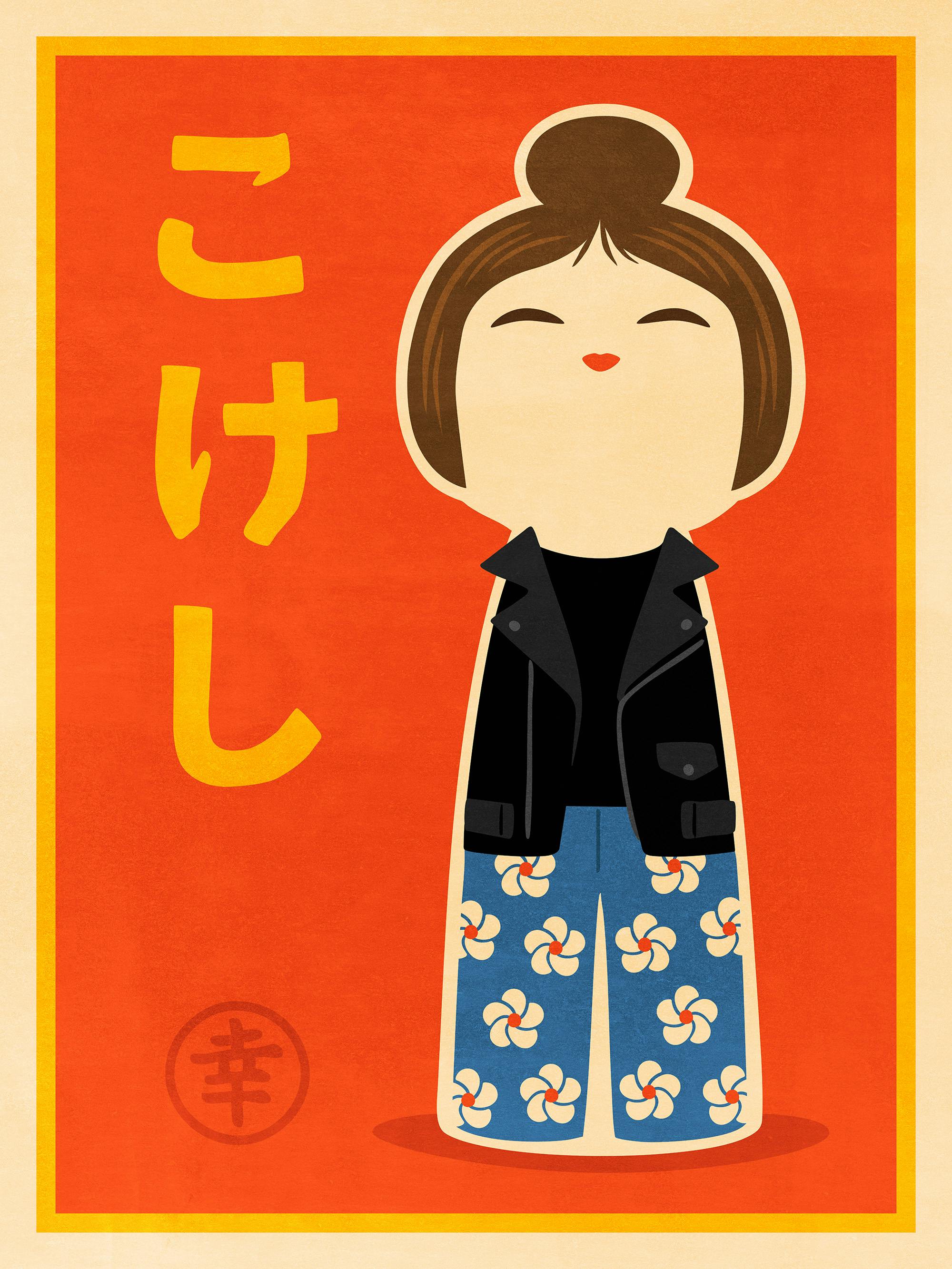 Kokeshi Print 0
