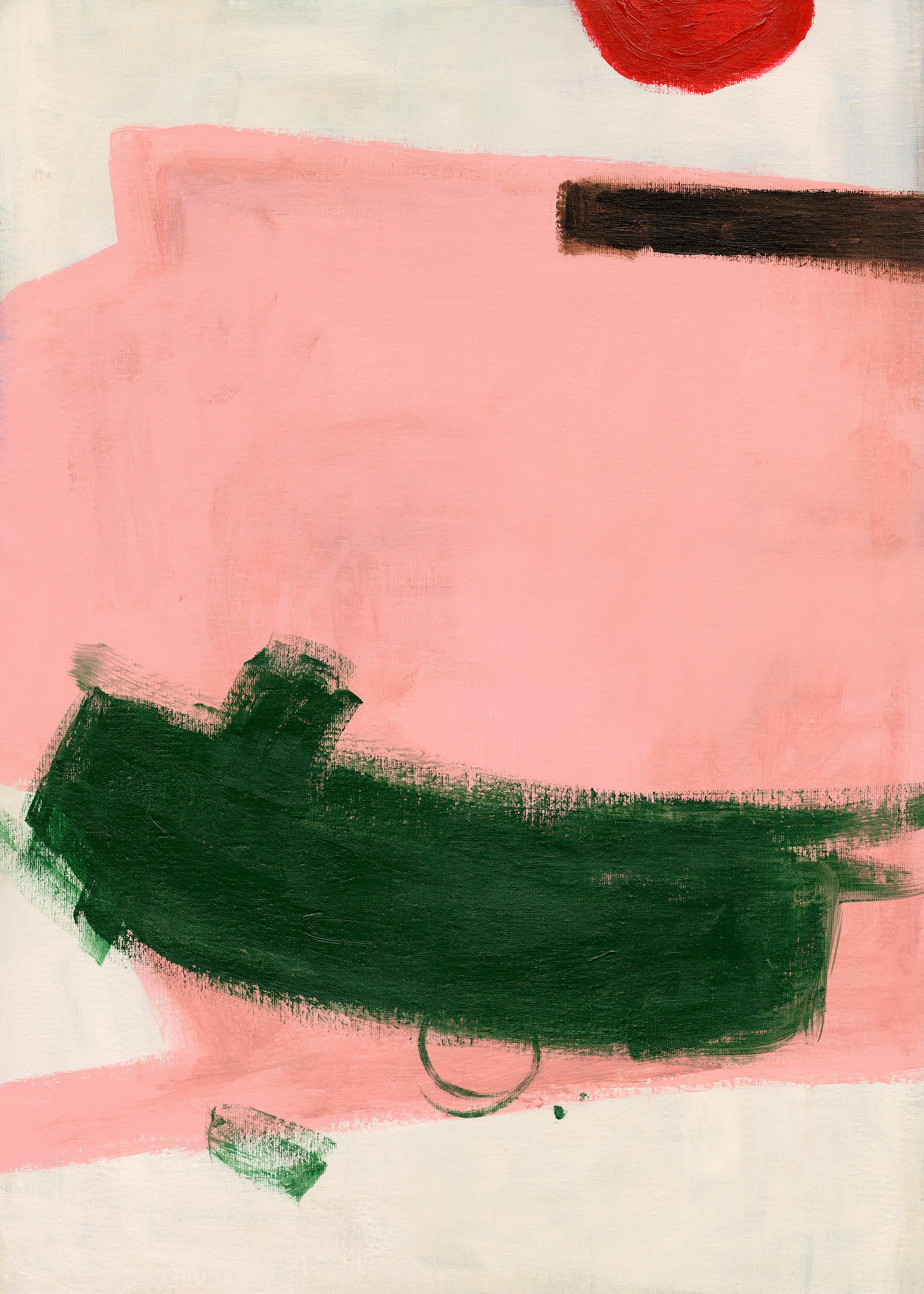 Green Strokes Print 0