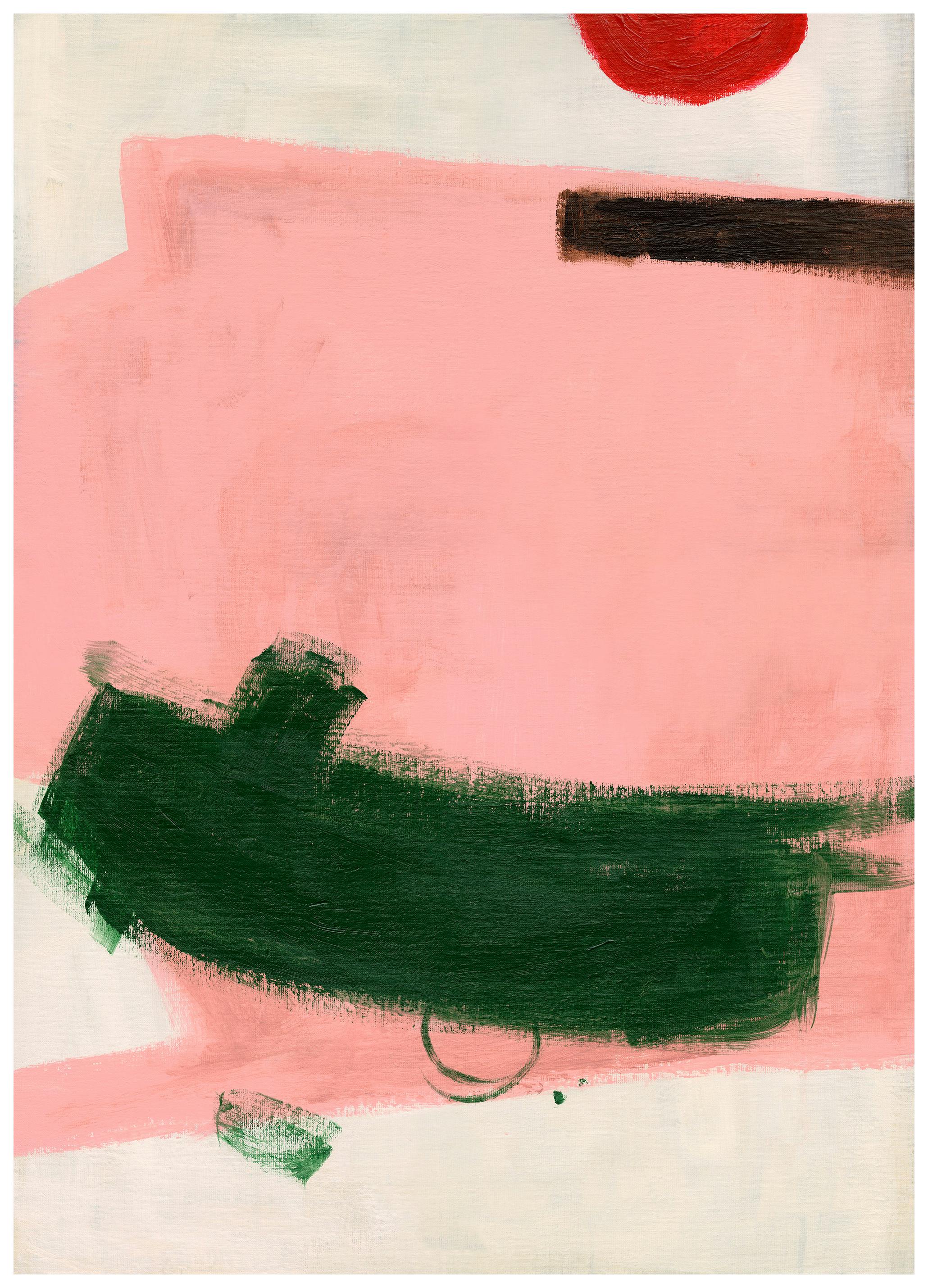 Green Strokes Affiche (70x100 cm) - Affiches d'art abstrait par Desenio