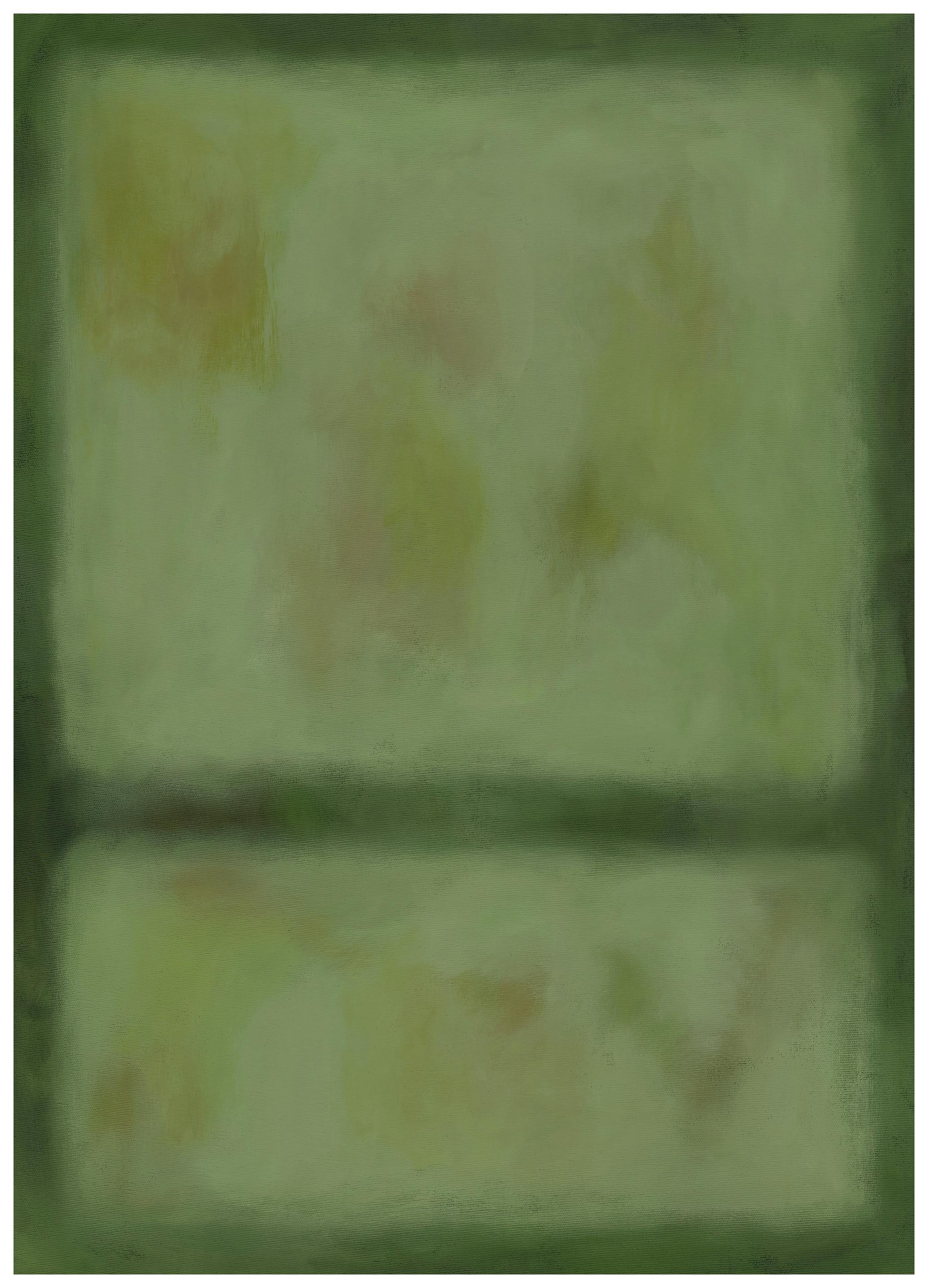 Prints - Division in Green Print (100x150 cm) - Abstract art prints