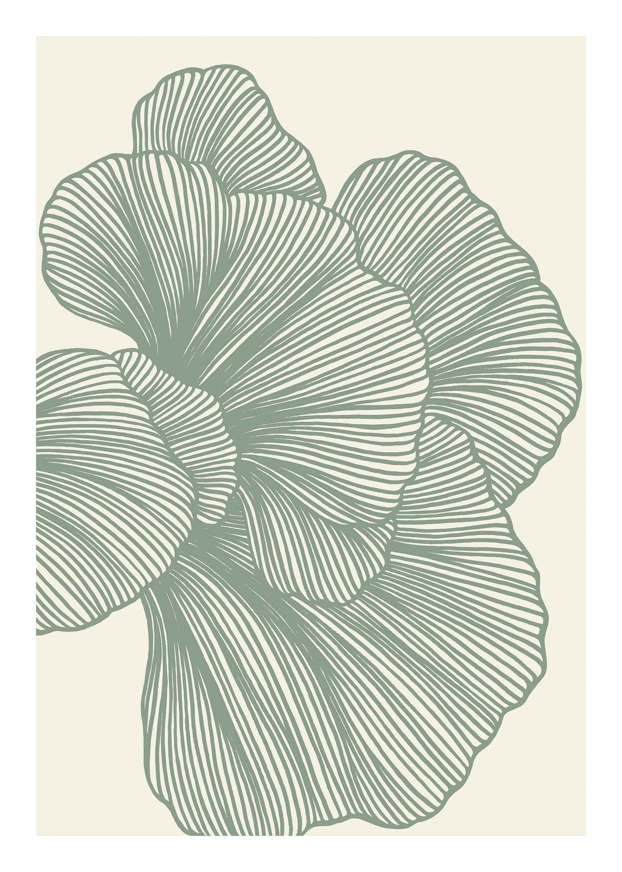 Abstract Green Lines No2 Poster 0