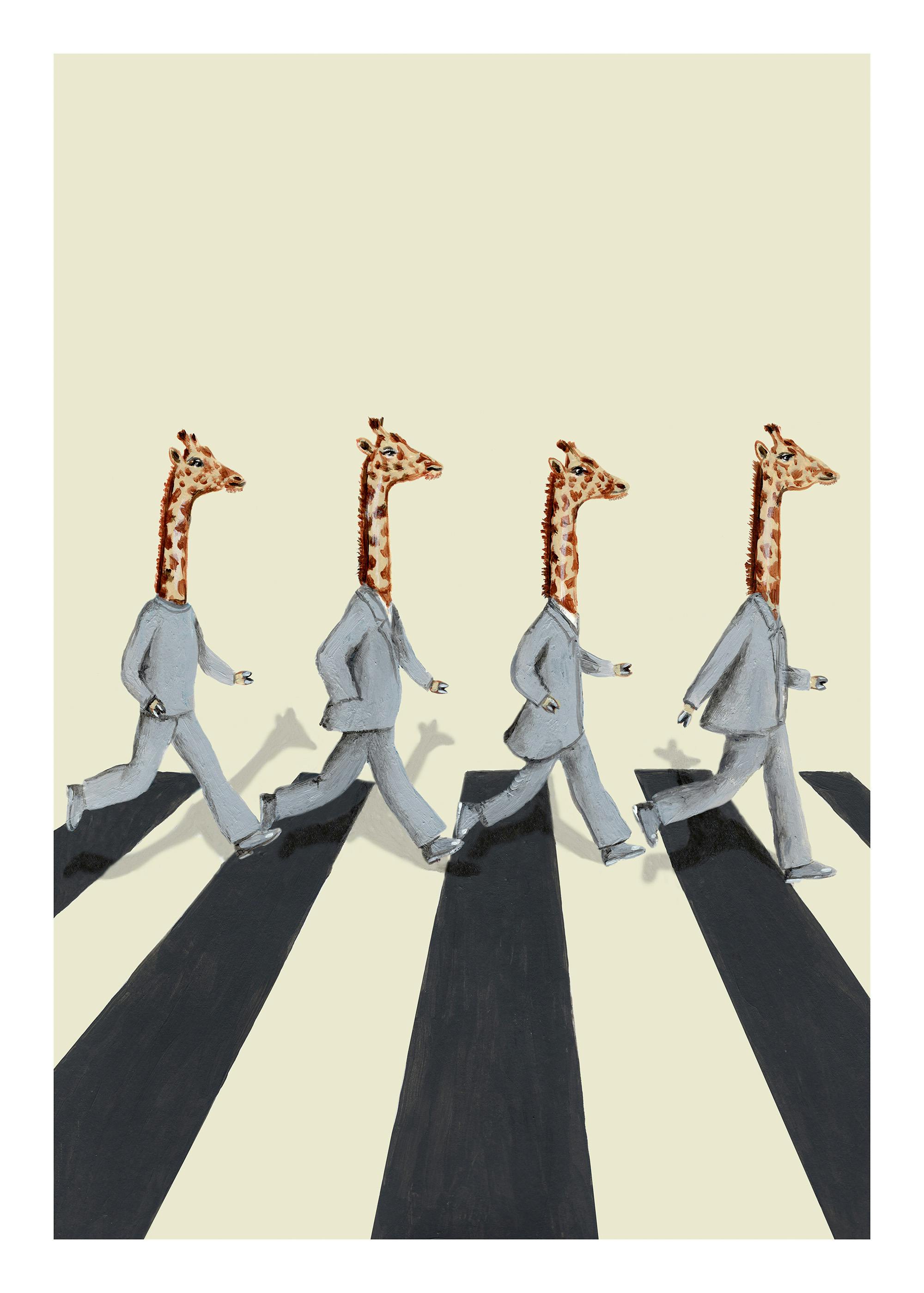 Coco De Paris - Giraffes Crossing the Road Poster 0