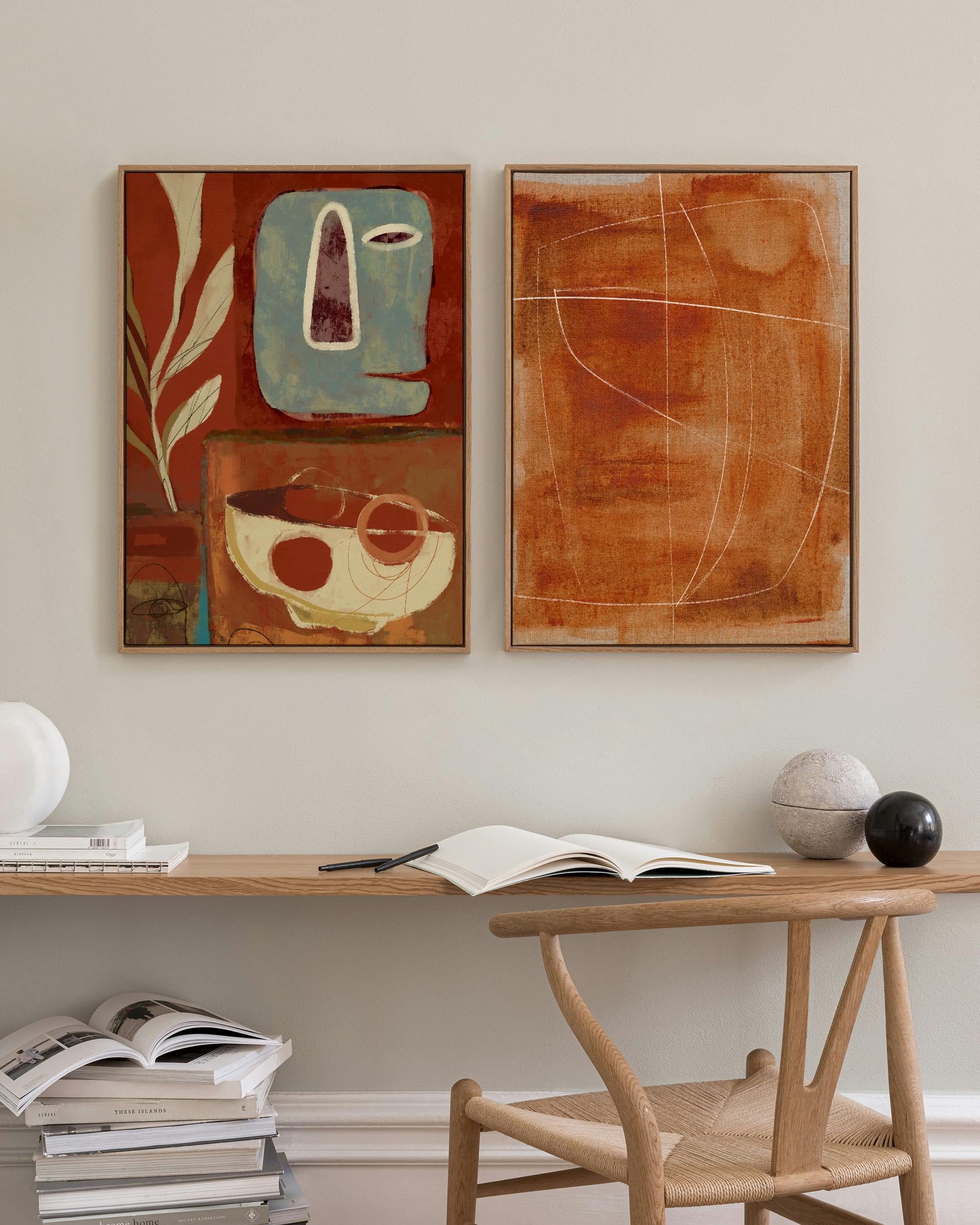 Tierra Canvas Duo (50x70 cm - Black Frame)