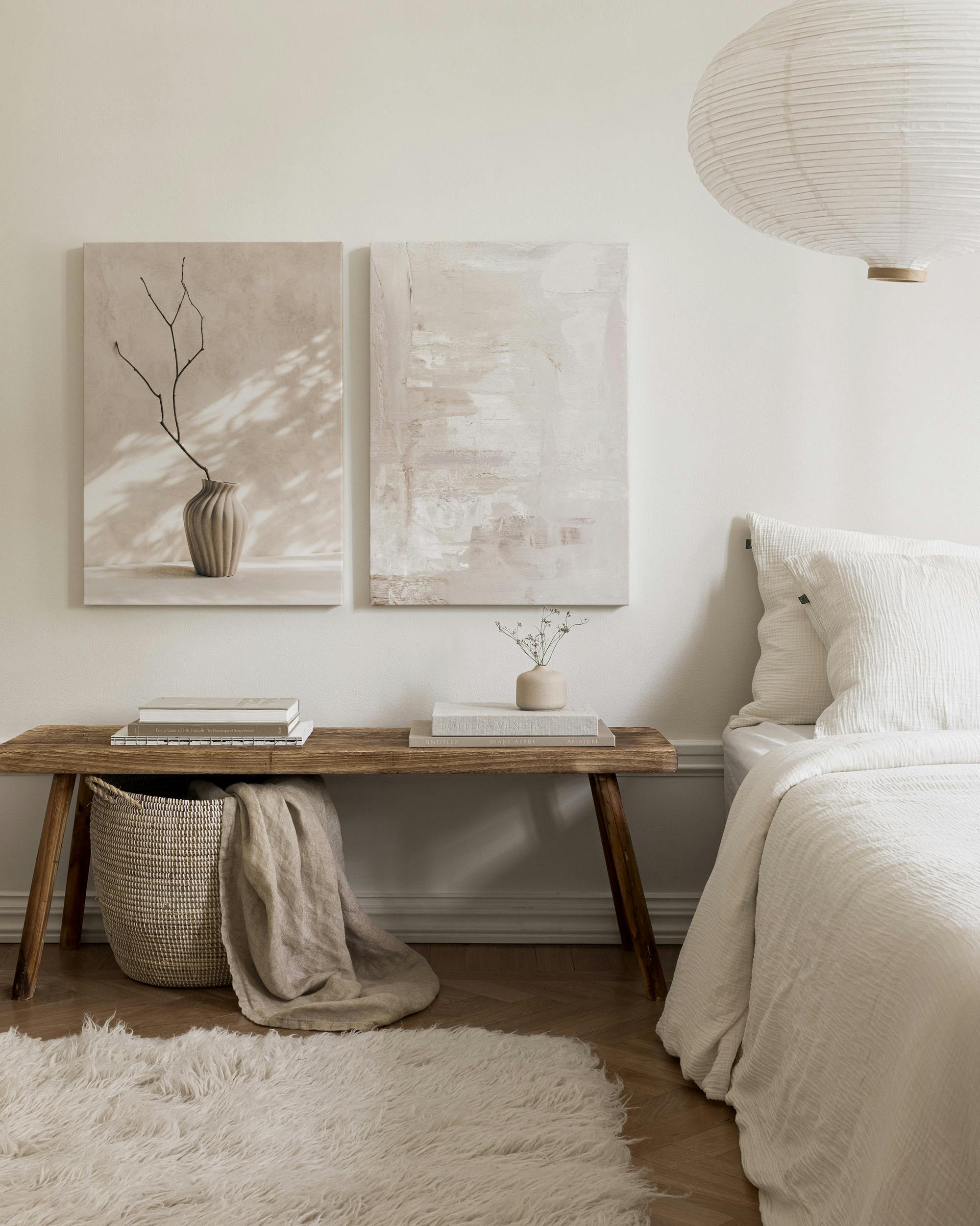 Elegant Canvas Duo (70x100 cm - Black Frame)