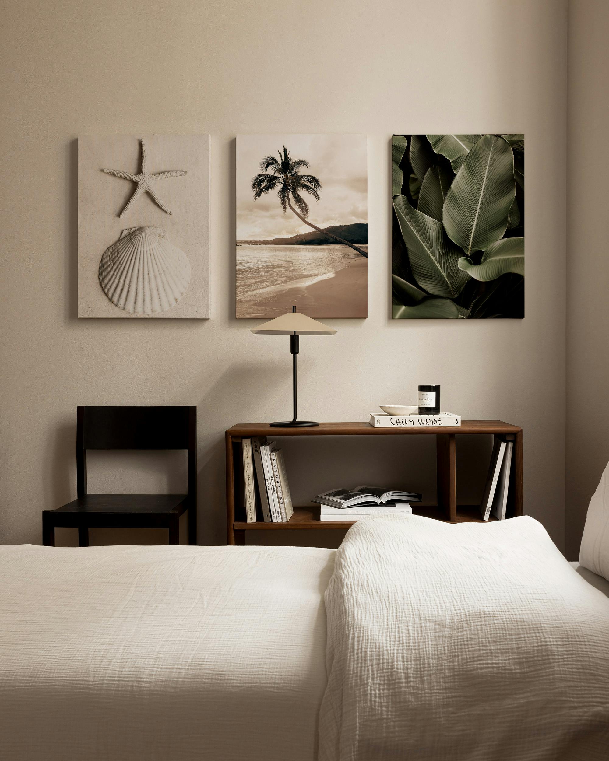 Soluna Canvas Trio (100x140 cm - Oak Frame)