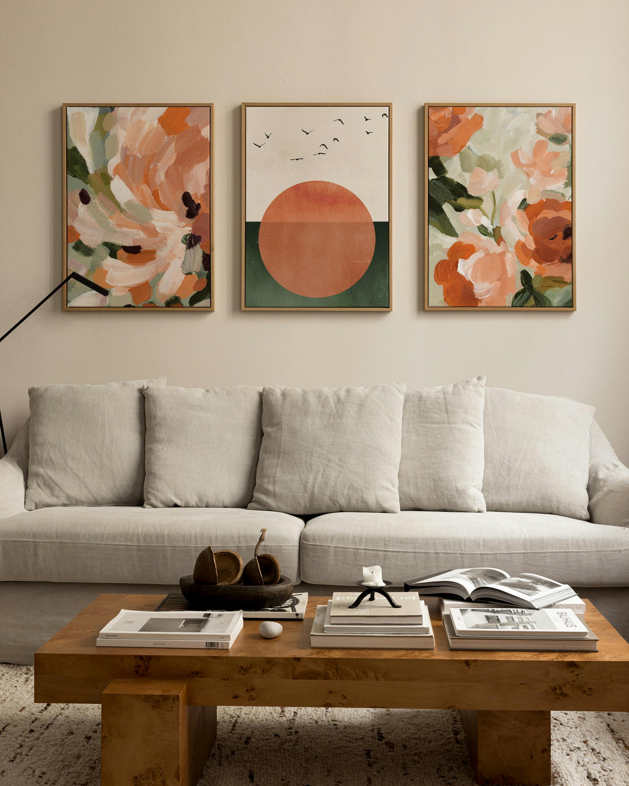 Rustic Garden Trio de Toiles 0