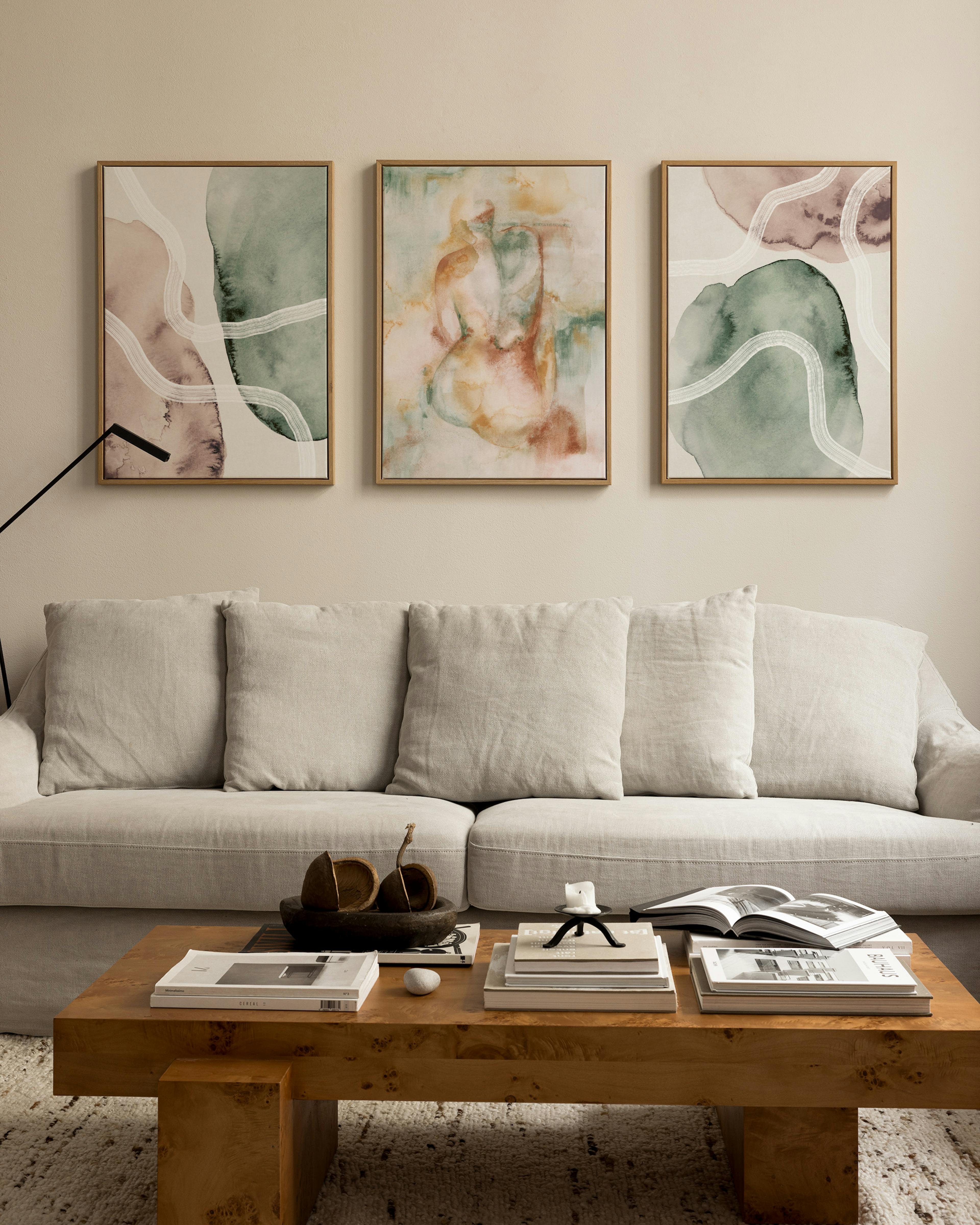 Pastel Flow Trio de Toiles 0