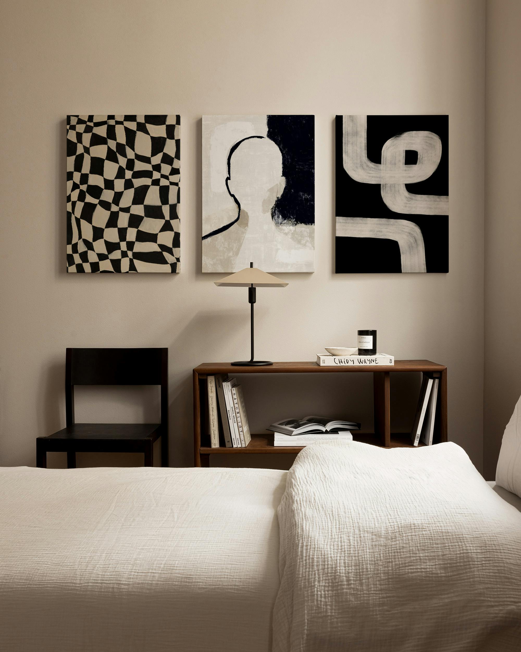 Mono Works Trio de lienzos (30x40 cm - Marco de roble)