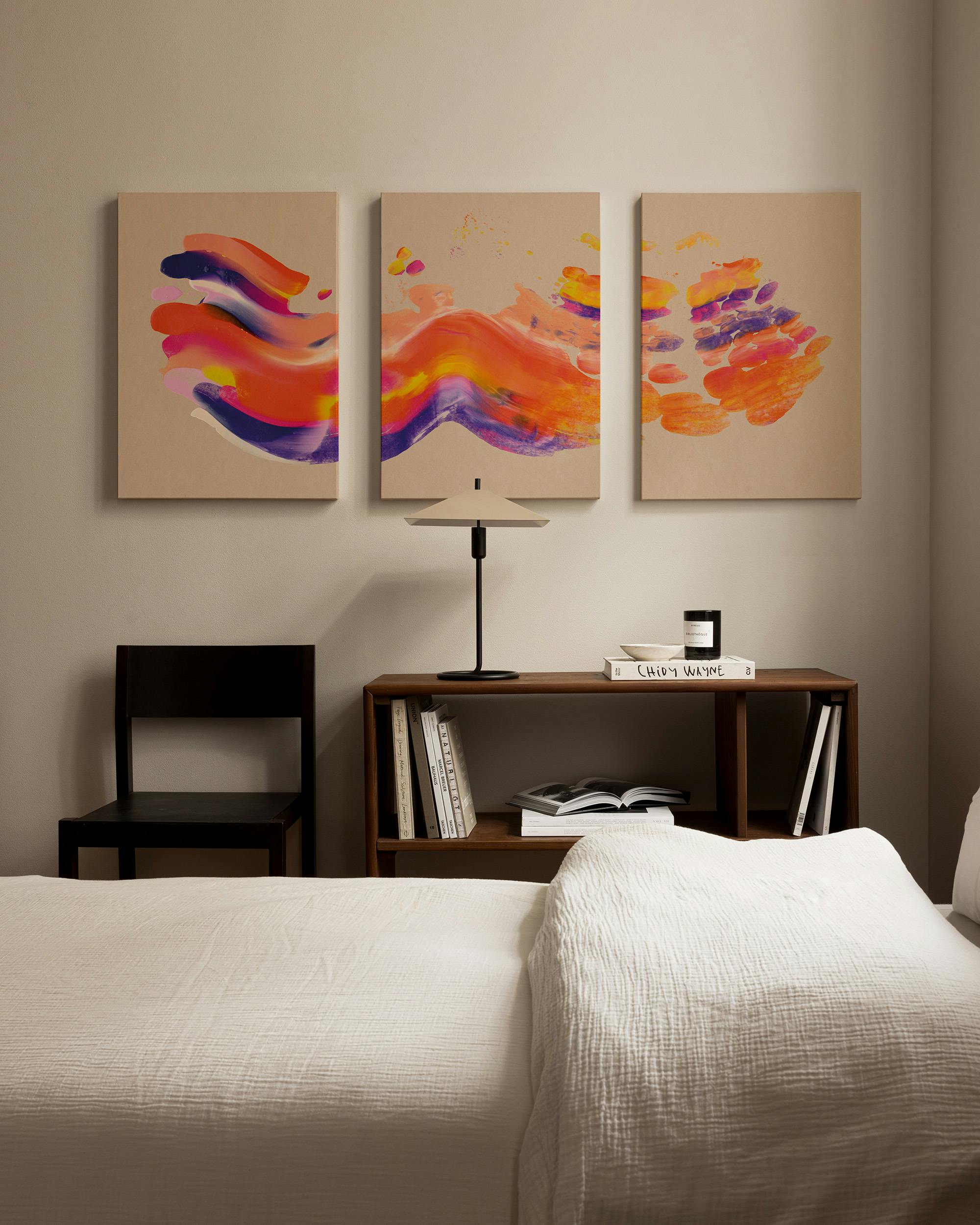 Sunset Stroke Trio de Toiles 0