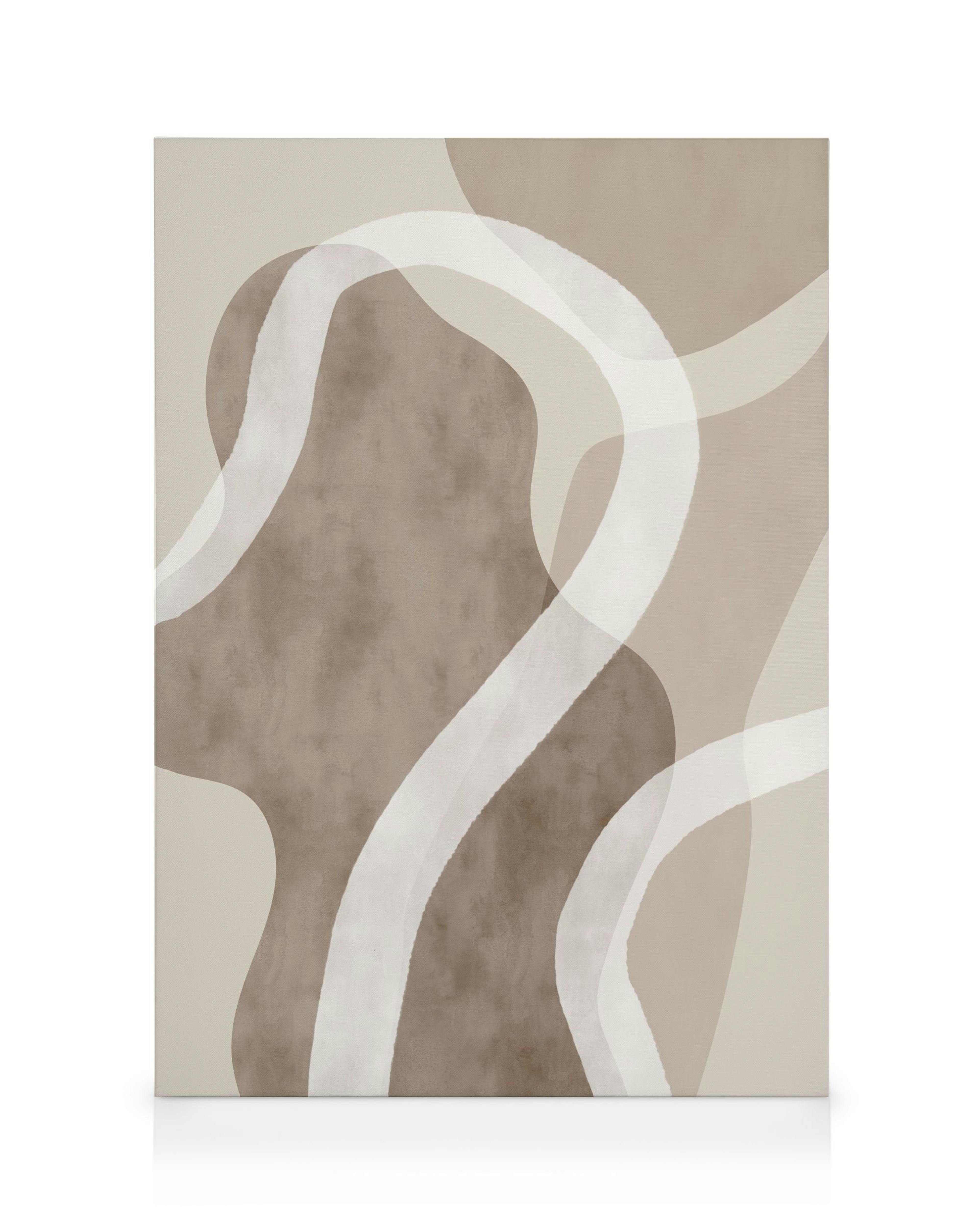 Abstract Brown Shapes No1 Toile 0