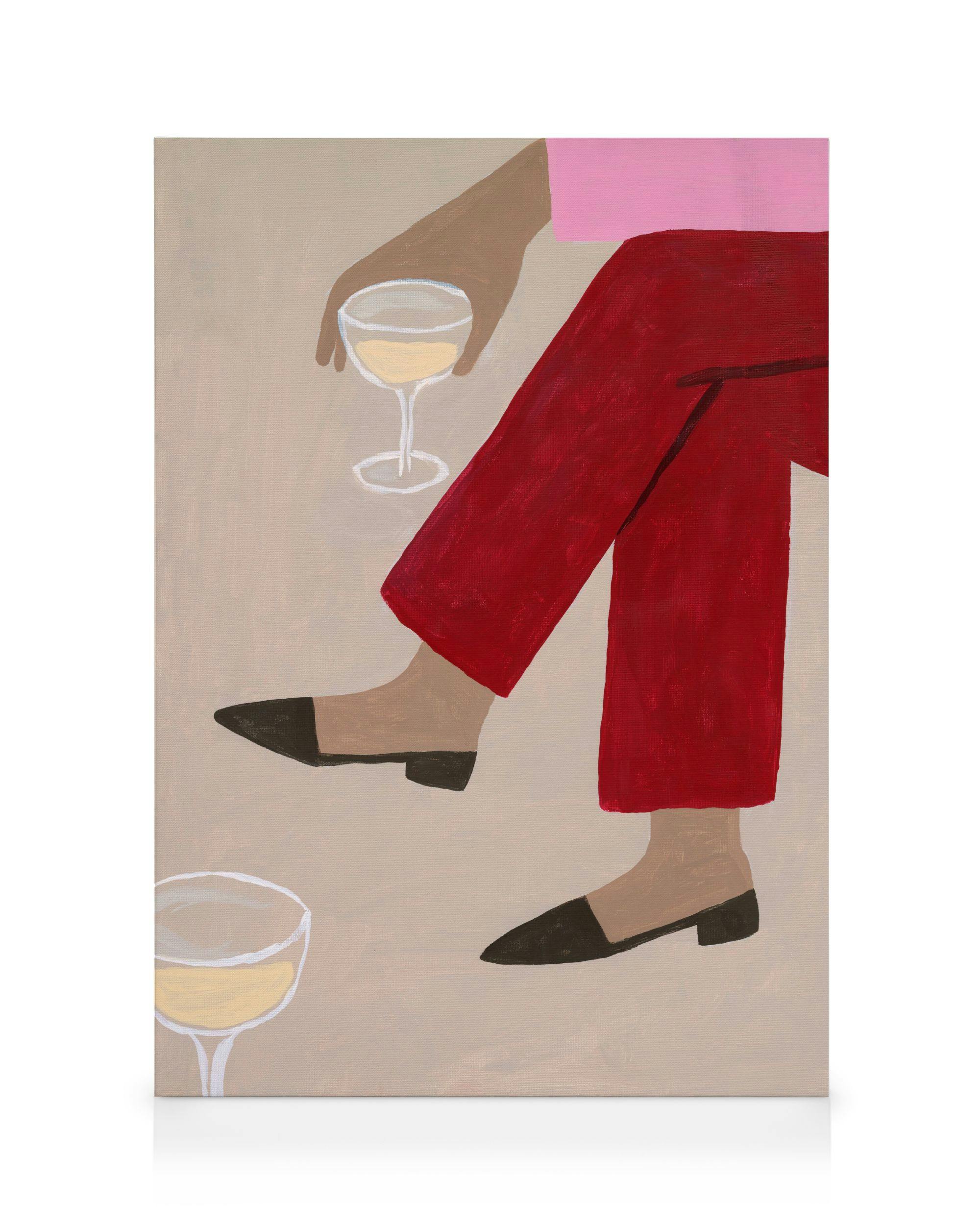 Canvas Prints Party Scene No3 Canvas print (50x70 cm - Black Frame)