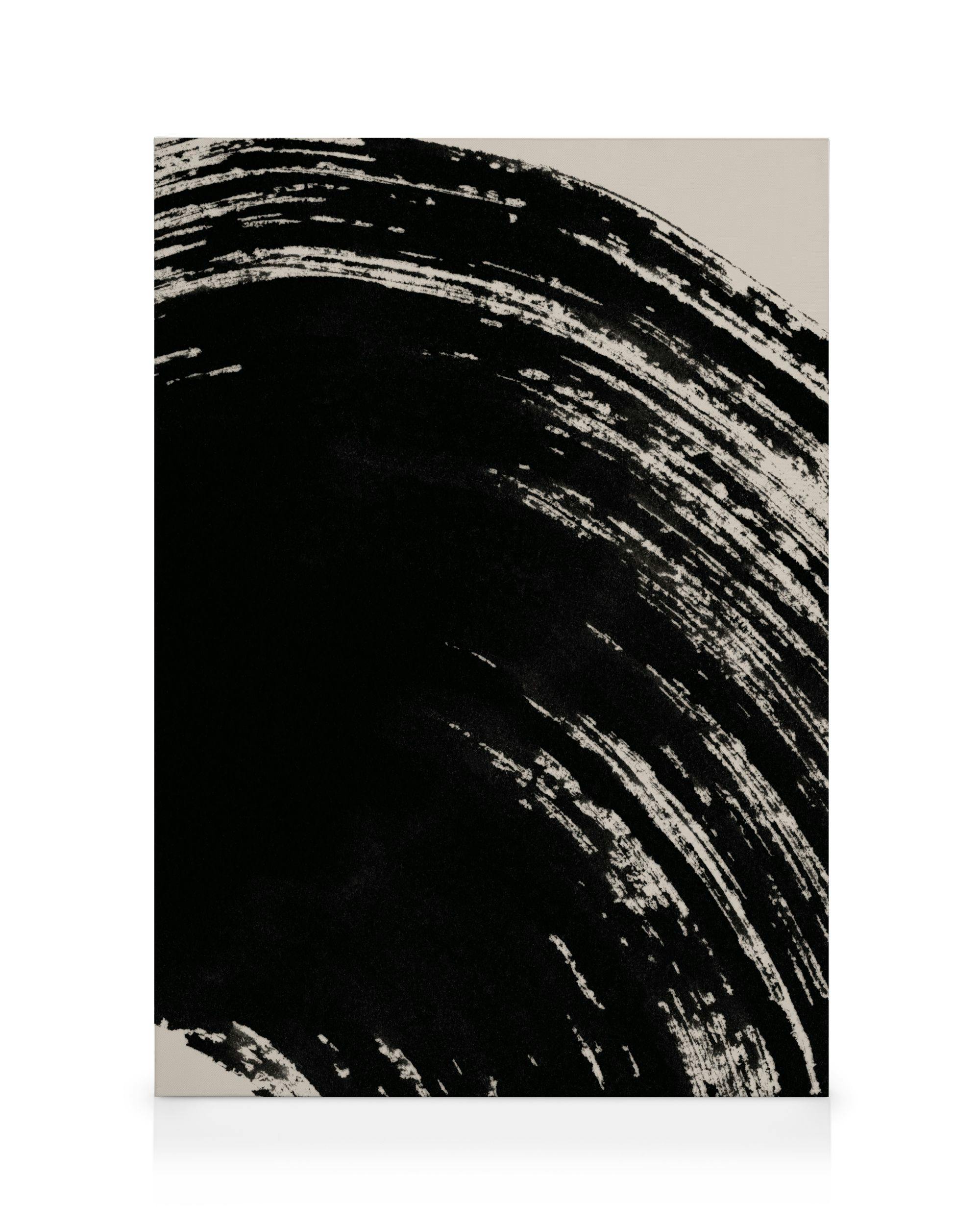 Canvas Prints Zen Curves No1 Canvas print (50x70 cm - Oak Frame)