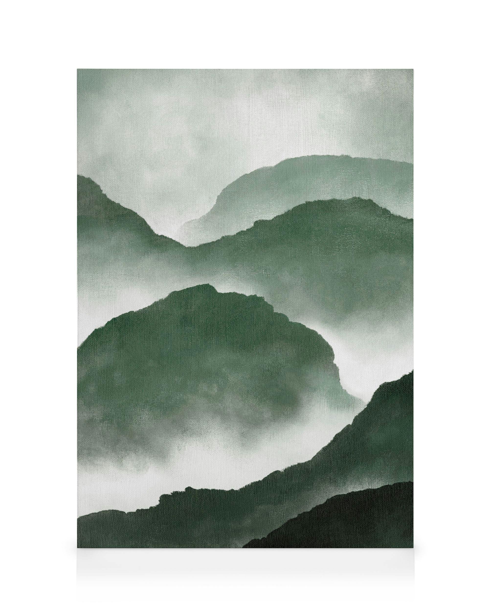 Leinwandbilder Mistscape No1 Leinwandbild (70x100 cm - Holzrahmen schwarz)